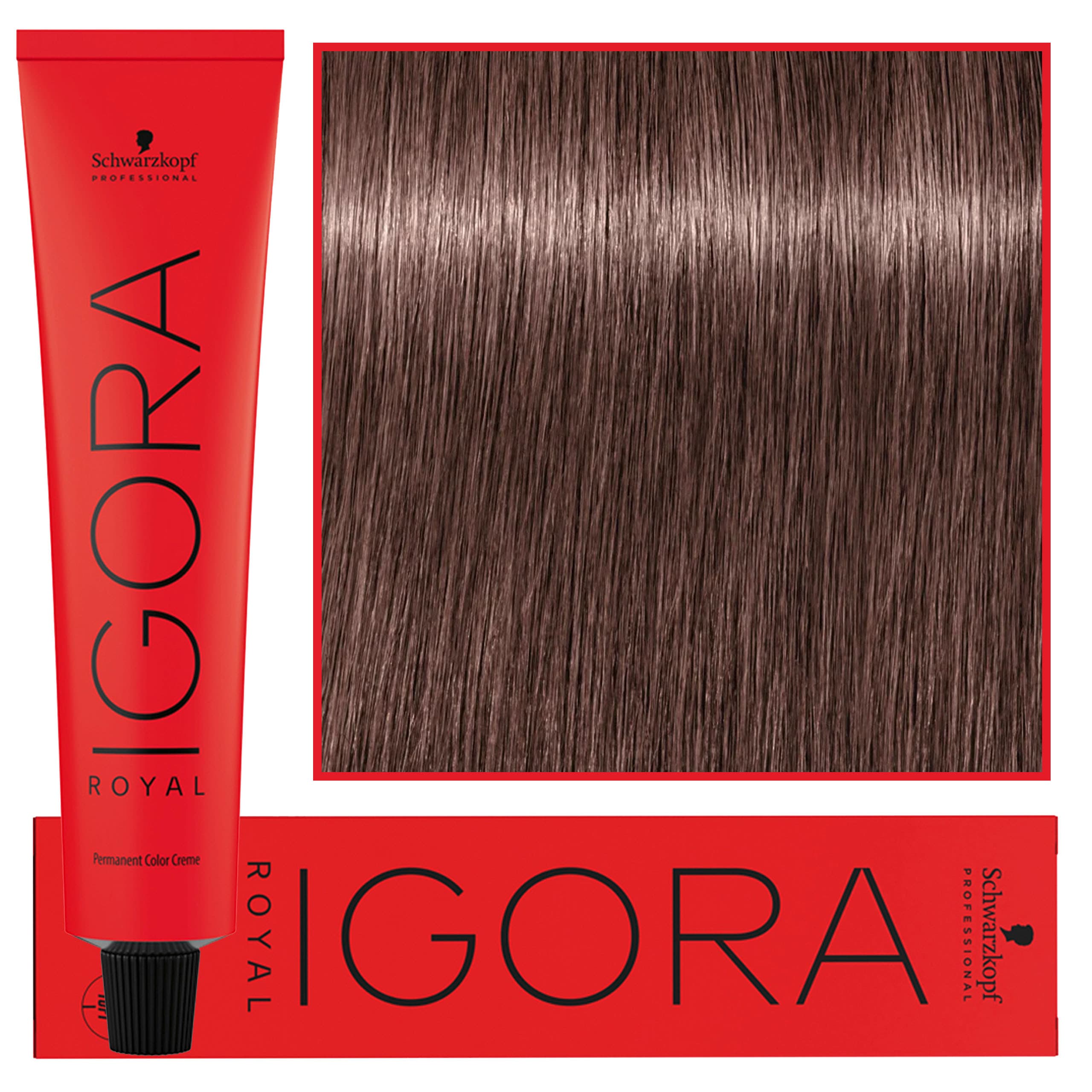 Igora Royal - trwała farba do włosów o innowacyjnej formule, 7-48 | Średni Blond Beżowo Czerwony