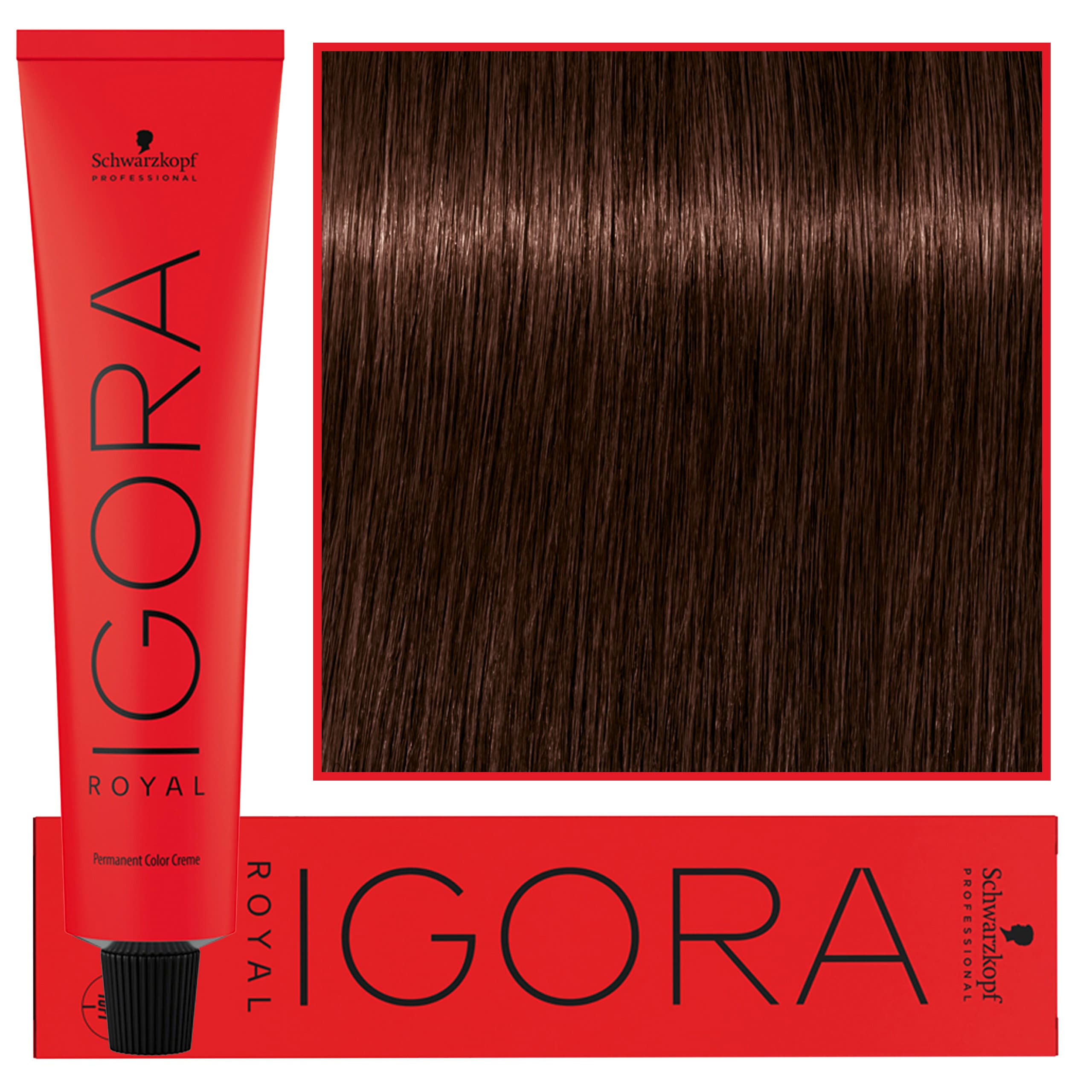 Igora Royal - trwała farba do włosów o innowacyjnej formule, 6-68 | Ciemny Blond Czekoladowy Czerwony