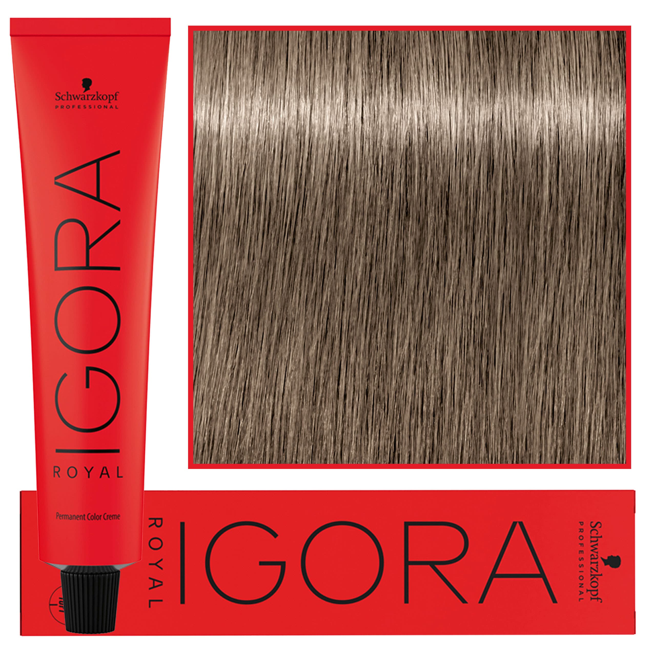 IGORA Royal farba do włosów odcień 8-1 Light Blonde Cendré