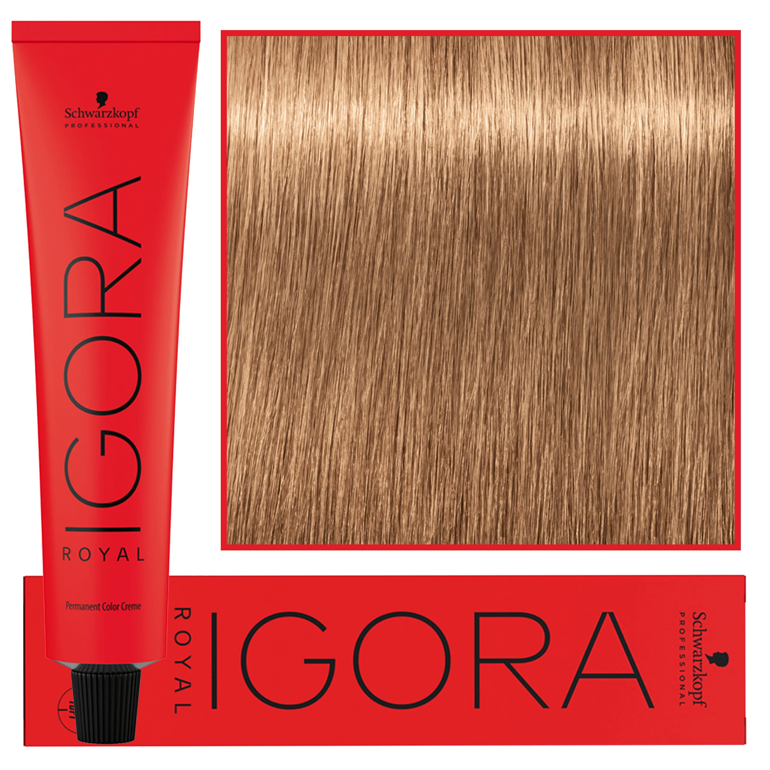 Igora Royal - trwała farba do włosów o innowacyjnej formule, 8-65 | Jasny Blond Czekoladowo Złoty