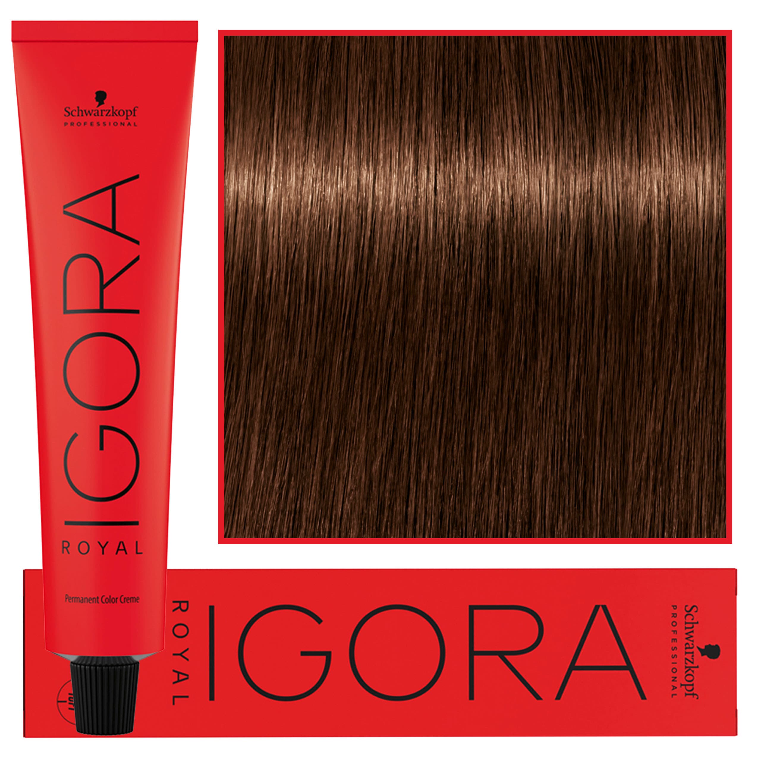 Igora Royal - trwała farba do włosów o innowacyjnej formule, 6-68 | Ciemny Blond Czekoladowy Czerwony