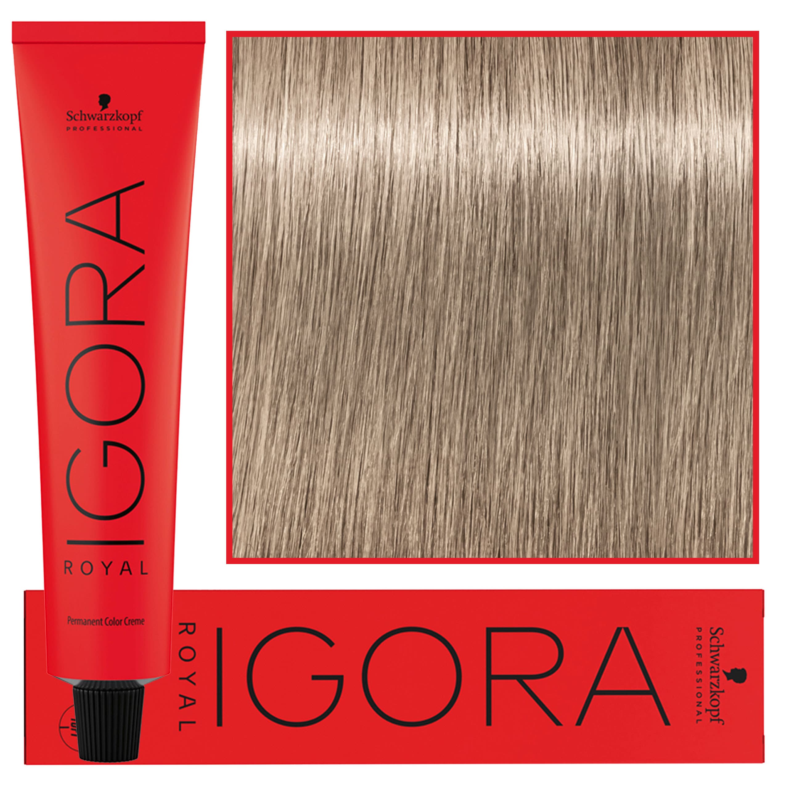 Igora Royal - trwała farba do włosów o innowacyjnej formule, 9-1 | Ekstra Jasny Blond Cendre