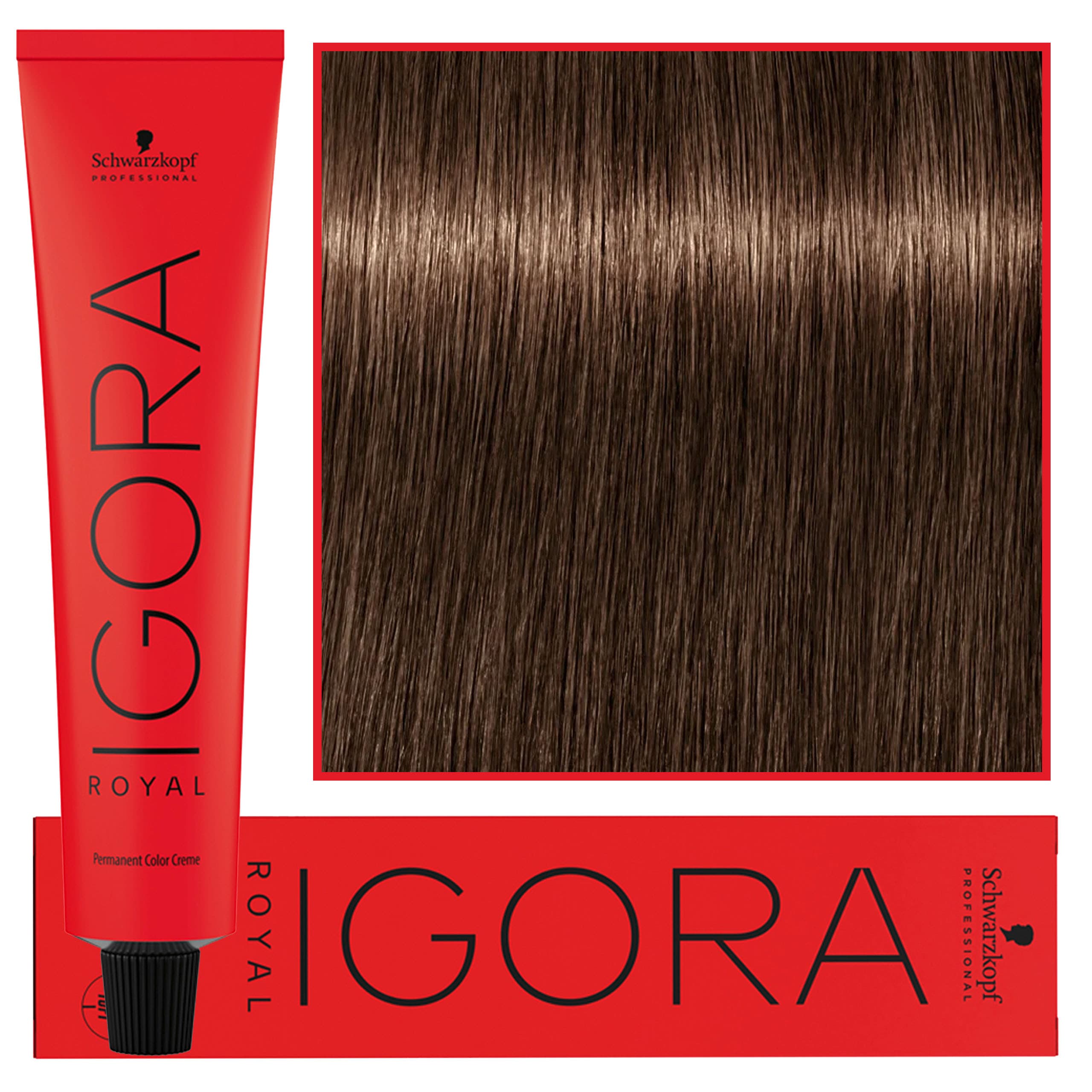 Igora Royal - trwała farba do włosów o innowacyjnej formule, 6-46 | Ciemny Blond Beżowo Czekoladowy