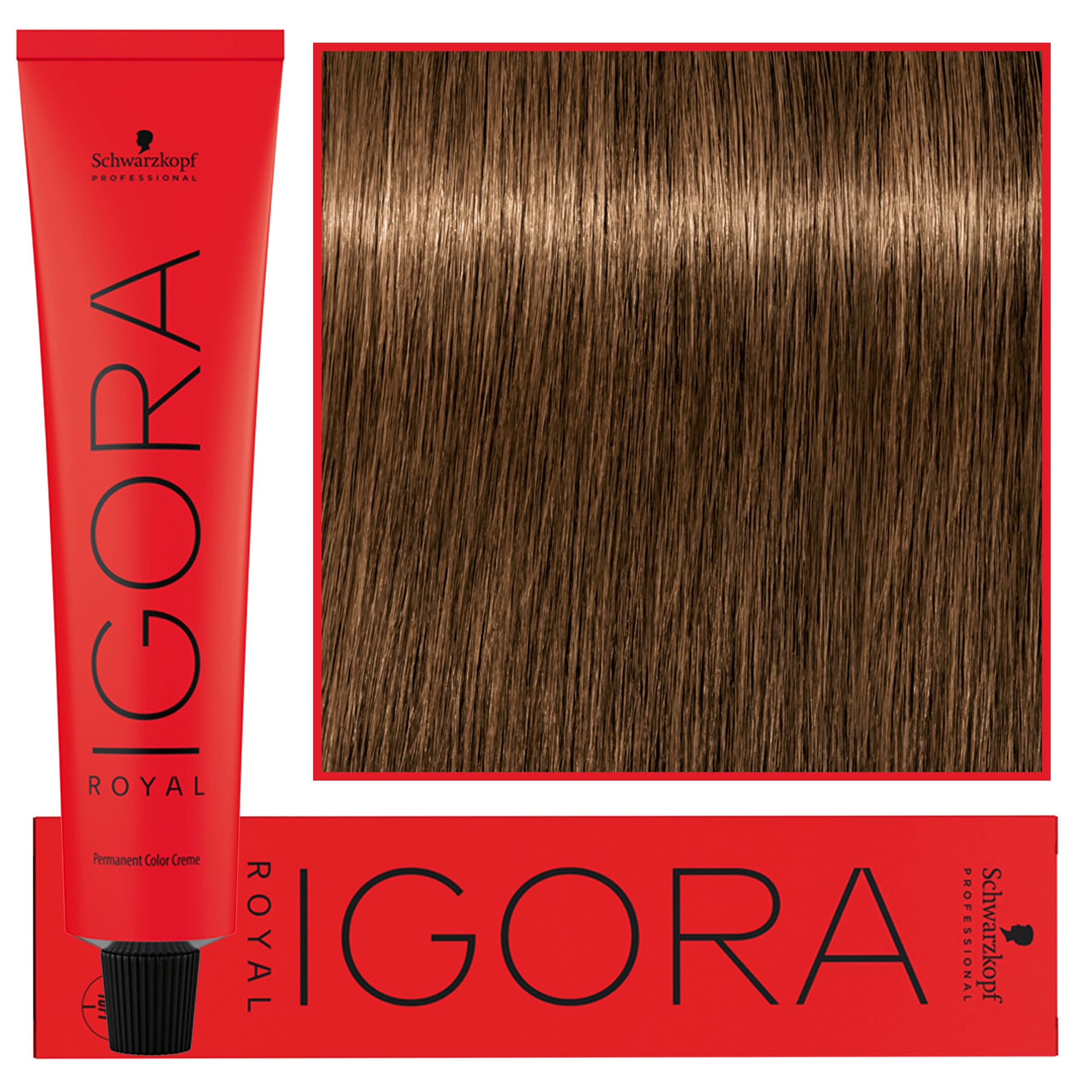 Igora Royal - trwała farba do włosów o innowacyjnej formule, 6-5 | Ciemny Blond Złoty