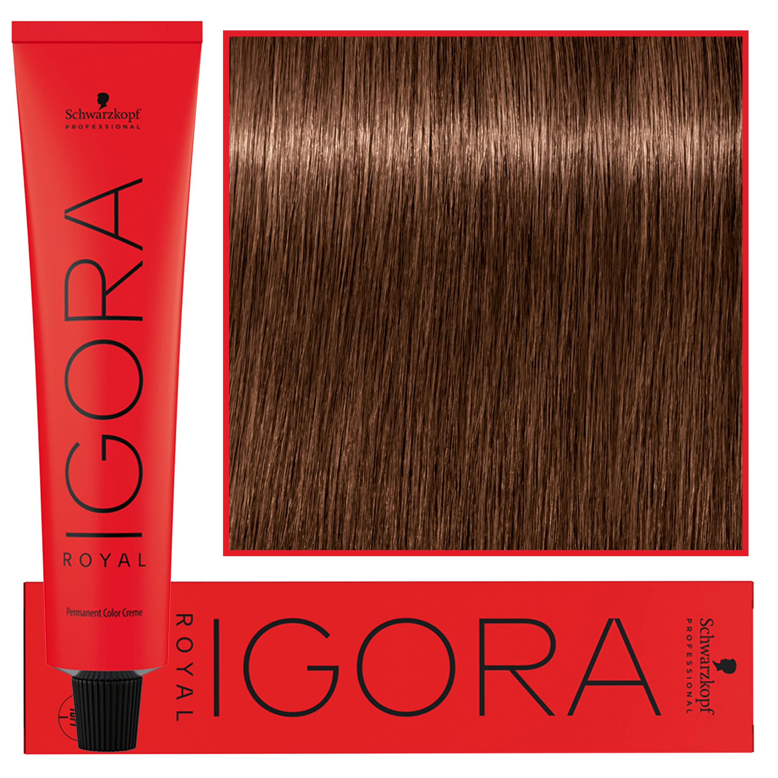 Igora Royal - trwała farba do włosów o innowacyjnej formule, 6-6 | Ciemny Blond Czekoladowy