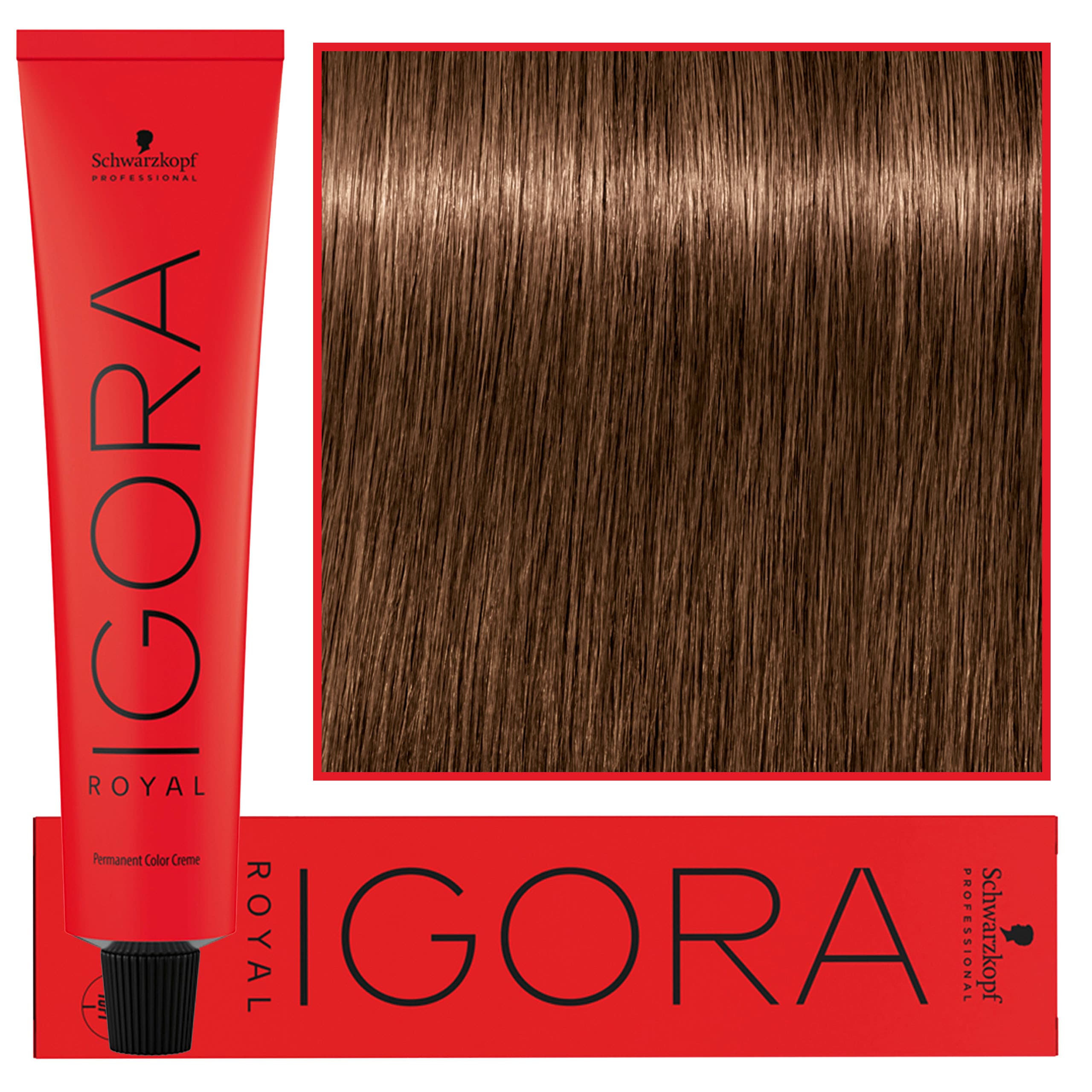 Igora Royal - trwała farba do włosów o innowacyjnej formule, 6-65 | Ciemny Blond Czekoladowo Złoty