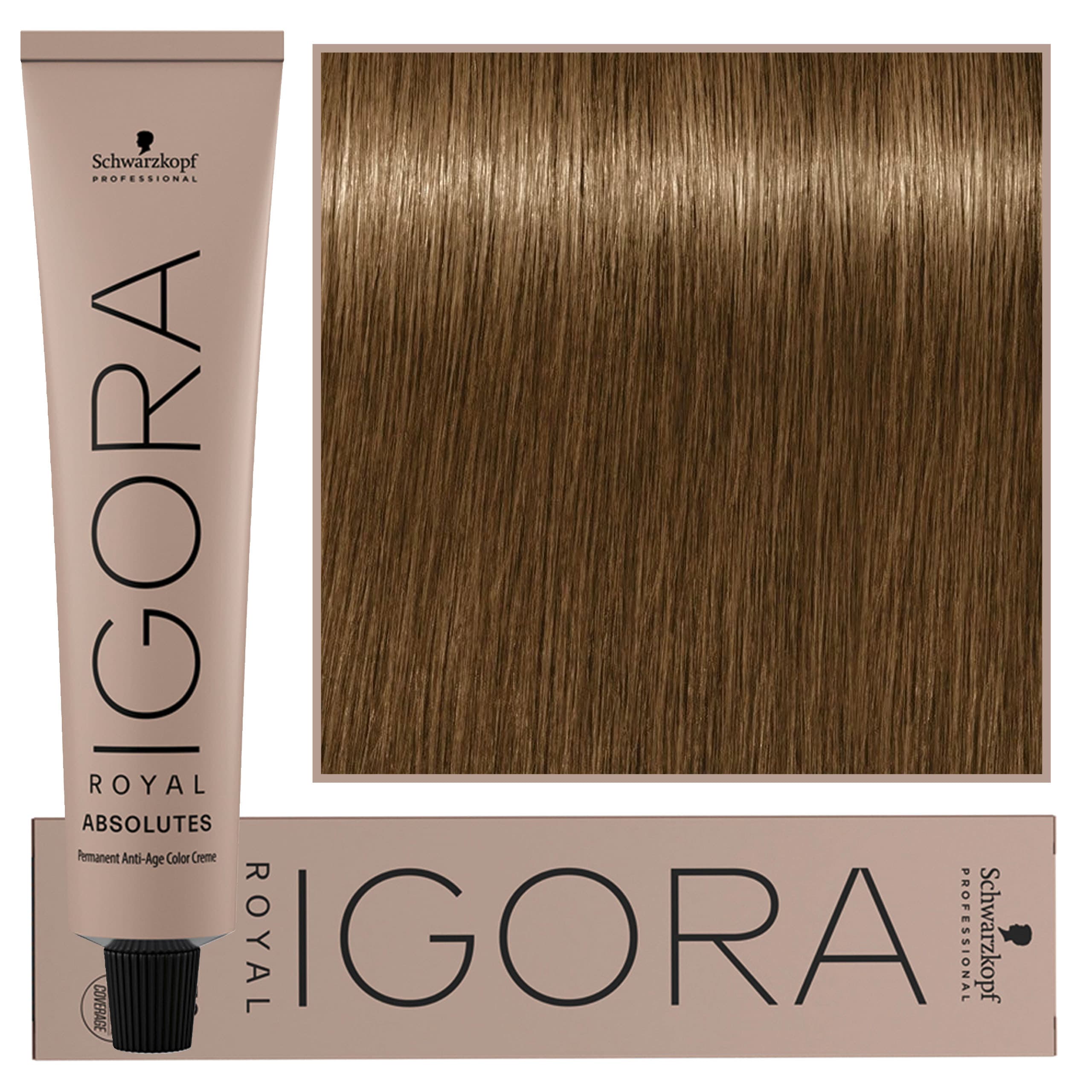 IGORA Royal Absolutes Age Blend farba do włosów odcień 8-140 Light Blonde Cendré Beige Natural