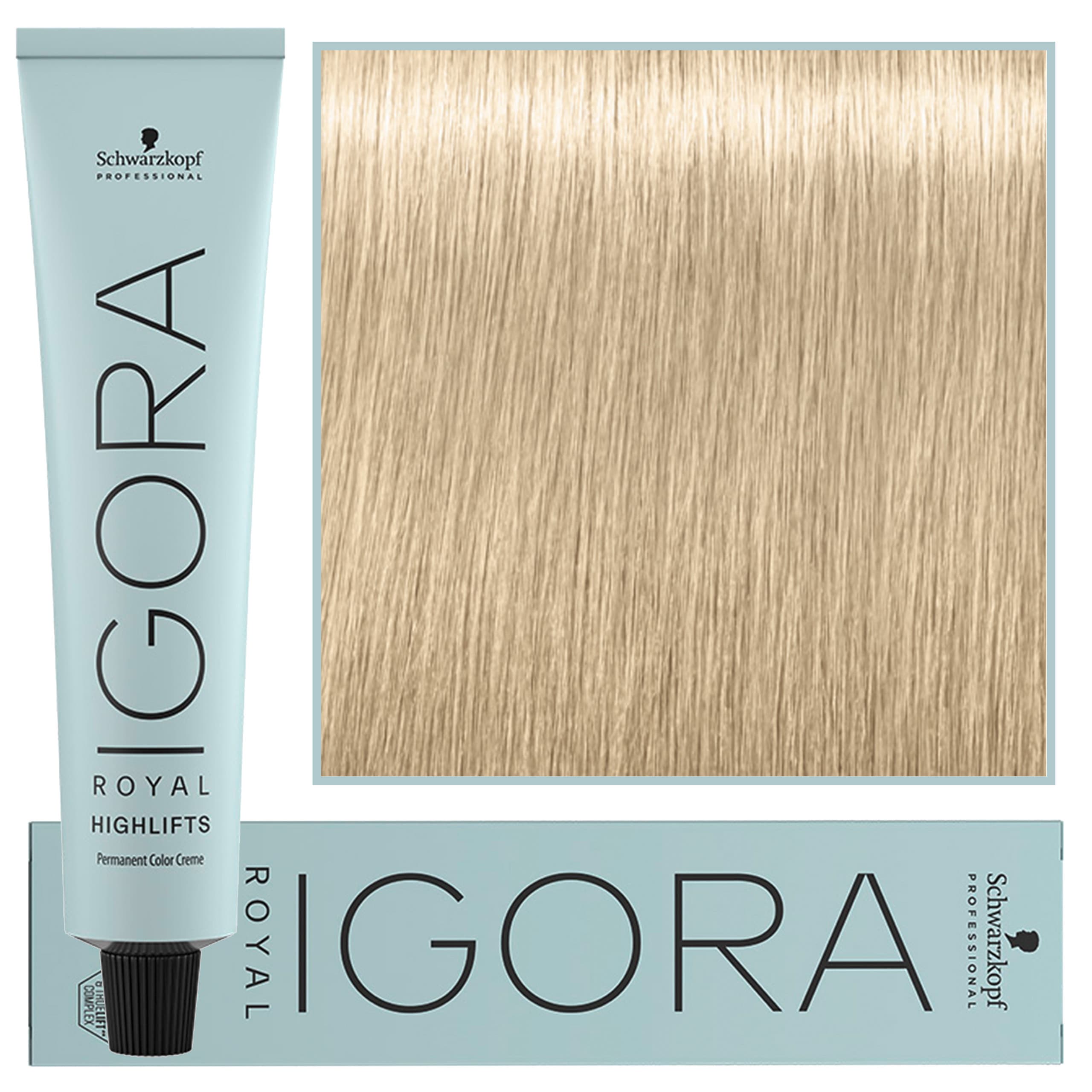 Igora Royal Highlifts - farba do włosów o rozjaśniającej formule 12-1 | Specjalny Blond Cendre