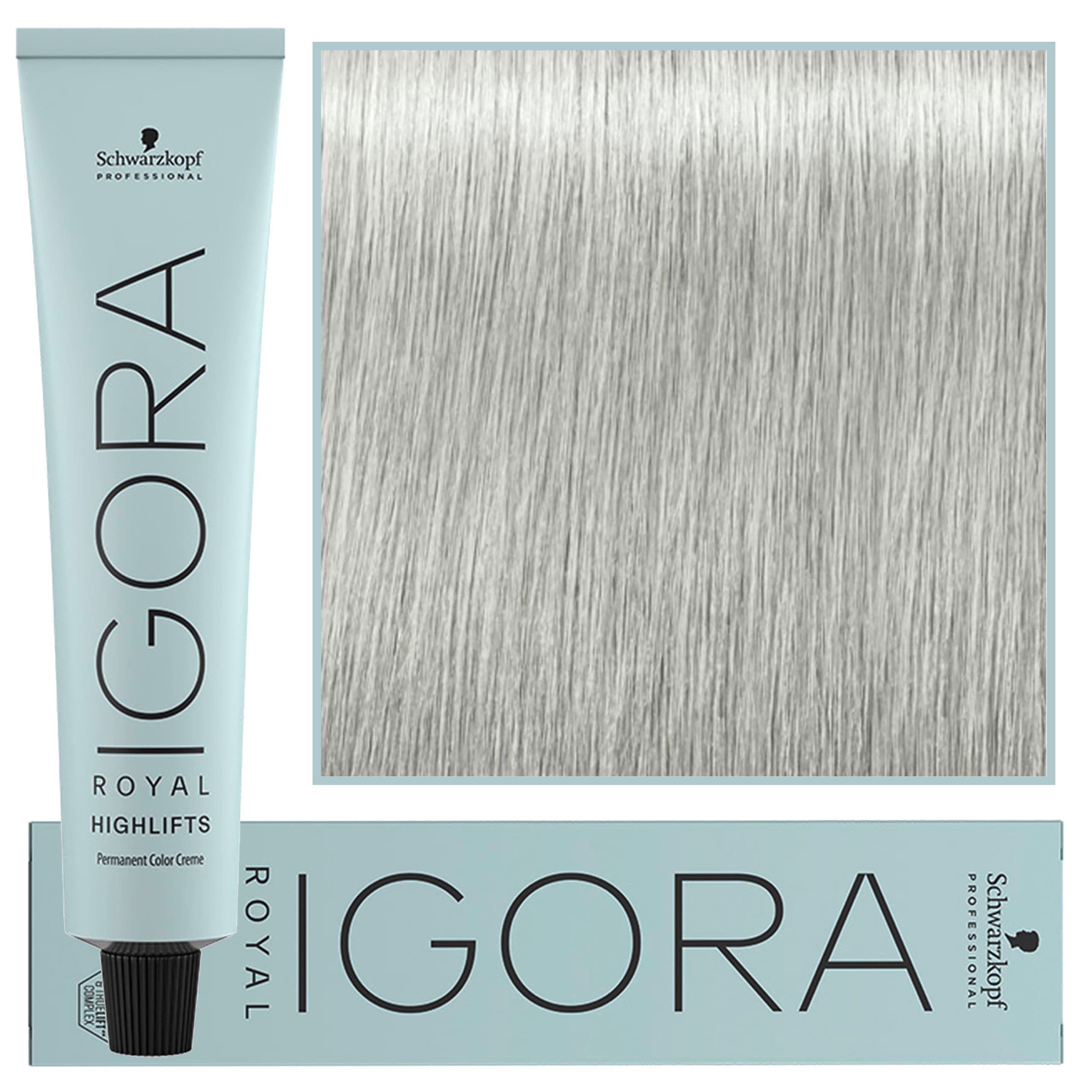 Igora Royal Highlifts - farba do włosów o rozjaśniającej formule 10-21 | Ultra Blond Popielaty Cendre