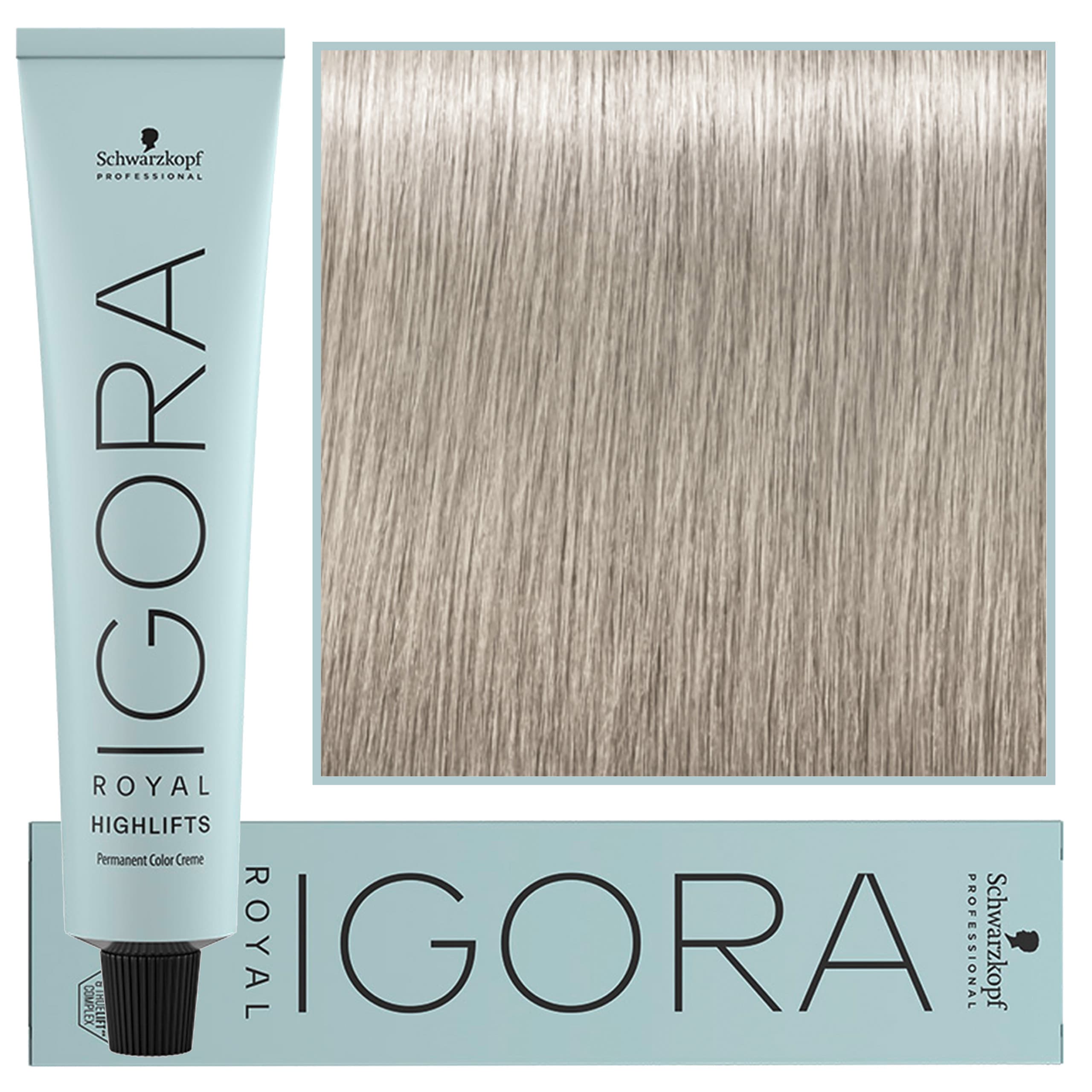 Igora Royal Highlifts - farba do włosów o rozjaśniającej formule 12-21 | Specjalny Blond Popielaty Cendre