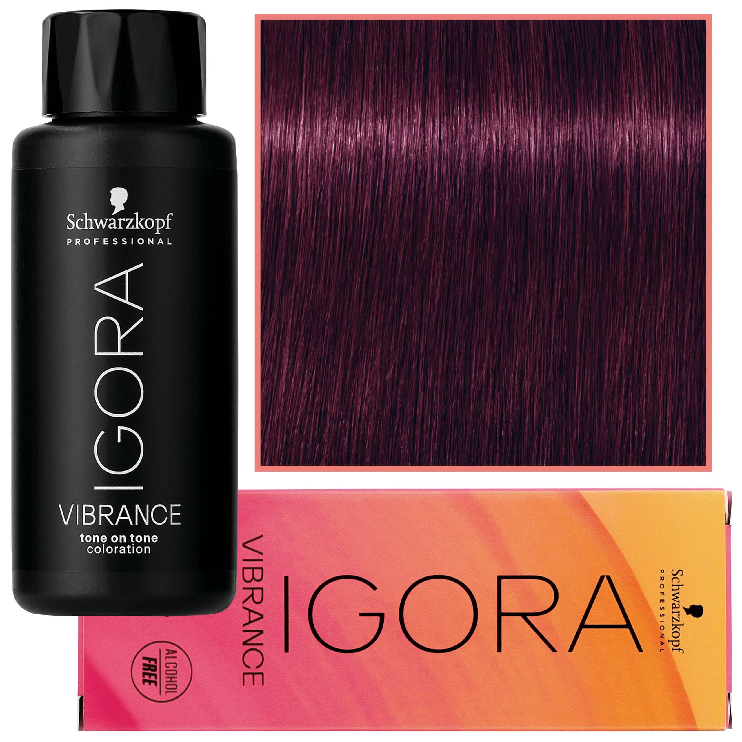 Igora Vibrance – półtrwała farba do włosów bez amoniaku, 6-99 | Ciemny Blond Fioletowy Ekstra