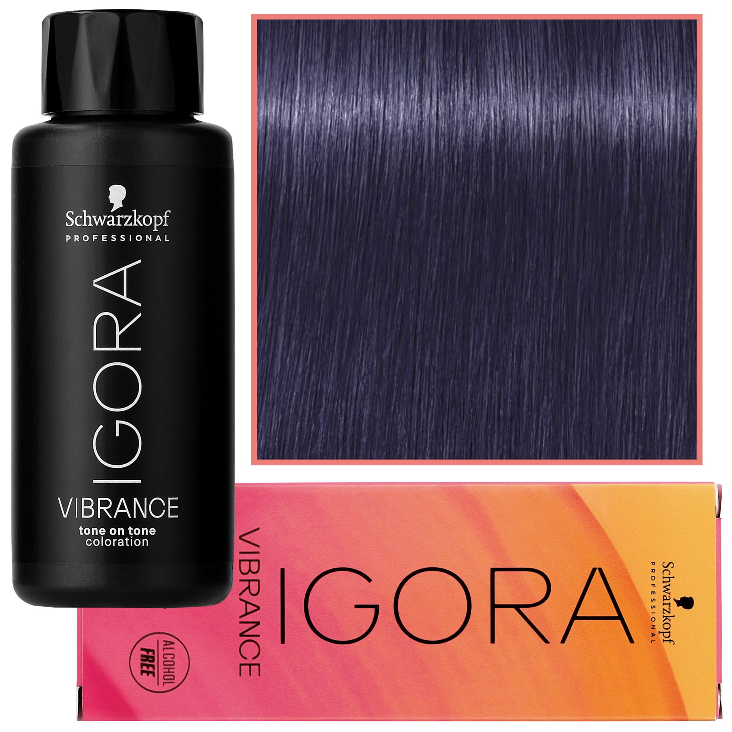 Igora Vibrance – półtrwała farba do włosów bez amoniaku, 0-22 | Koncentrat Popielaty