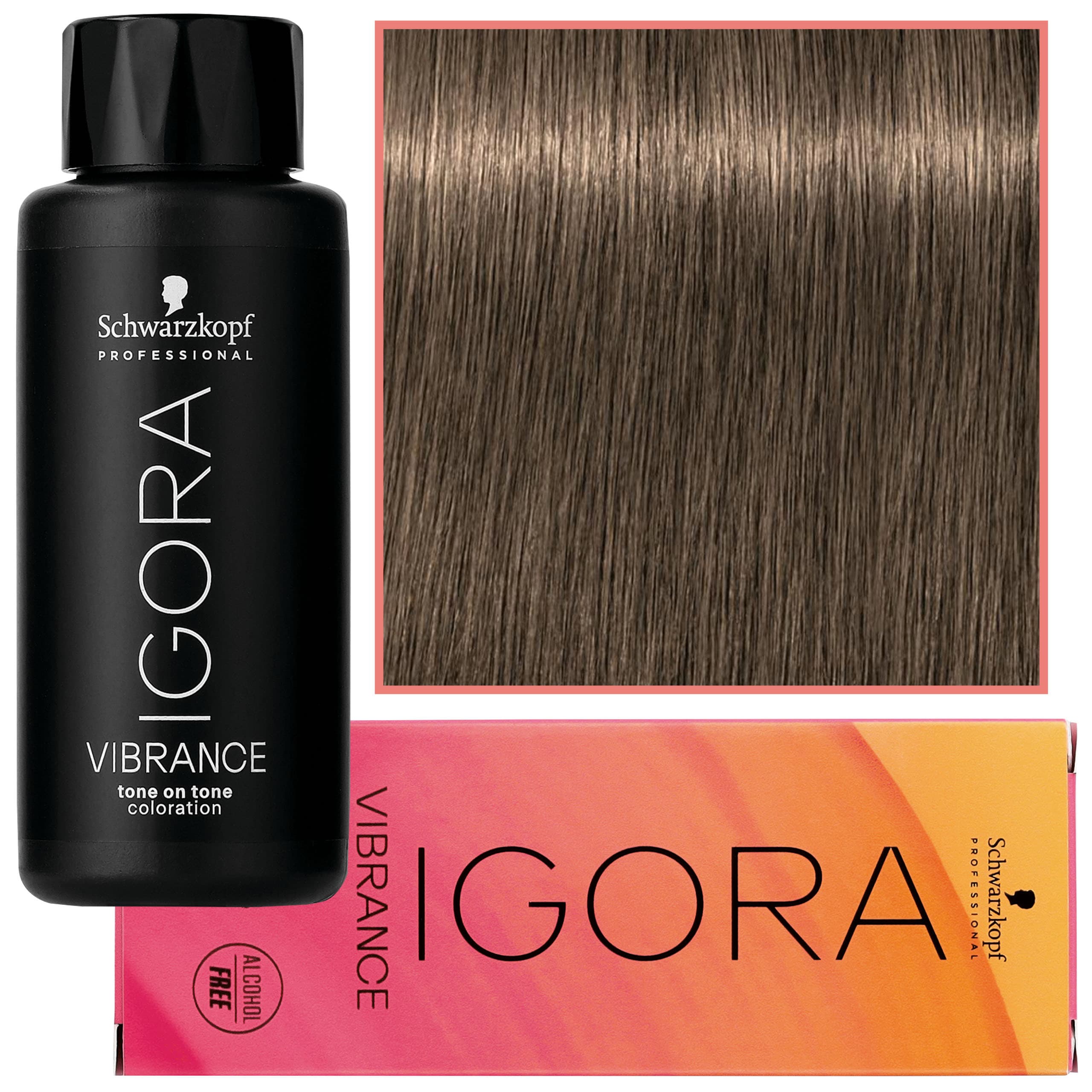 Igora Vibrance – półtrwała farba do włosów bez amoniaku, 7-0 | Średni Blond Naturalny