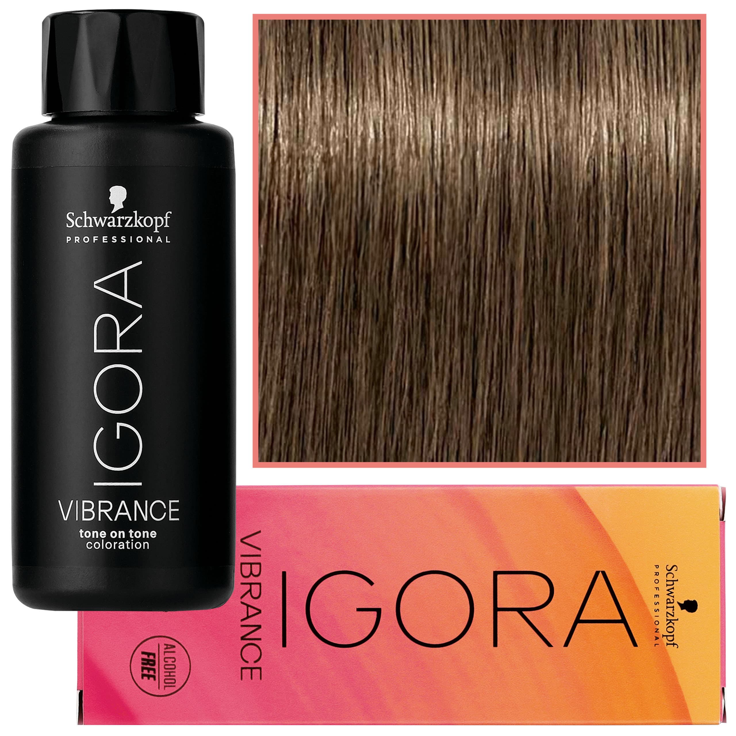 Igora Vibrance – półtrwała farba do włosów bez amoniaku, 7-24 | Średni Blond Popielaty Beżowy
