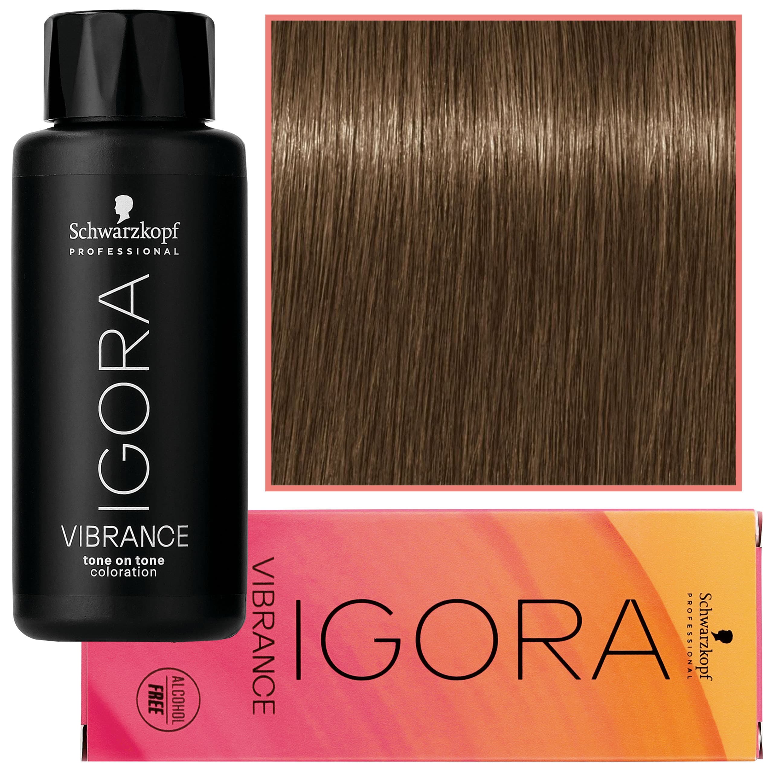 Igora Vibrance – półtrwała farba do włosów bez amoniaku, 7-42 | Średni Blond Beżowy Popielaty