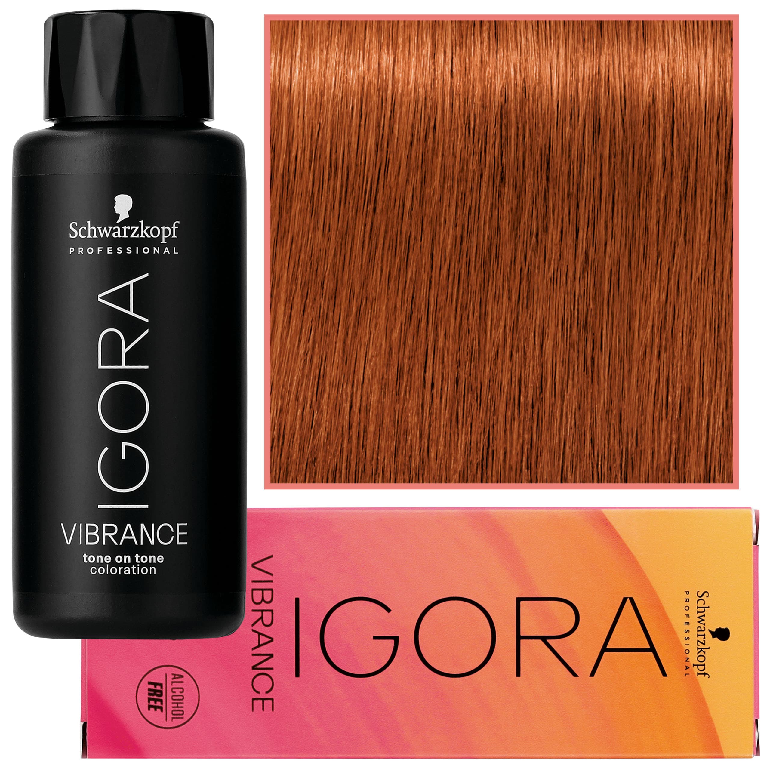 Igora Vibrance – półtrwała farba do włosów bez amoniaku, 7-77 | Średni Blond Miedziany Ekstra