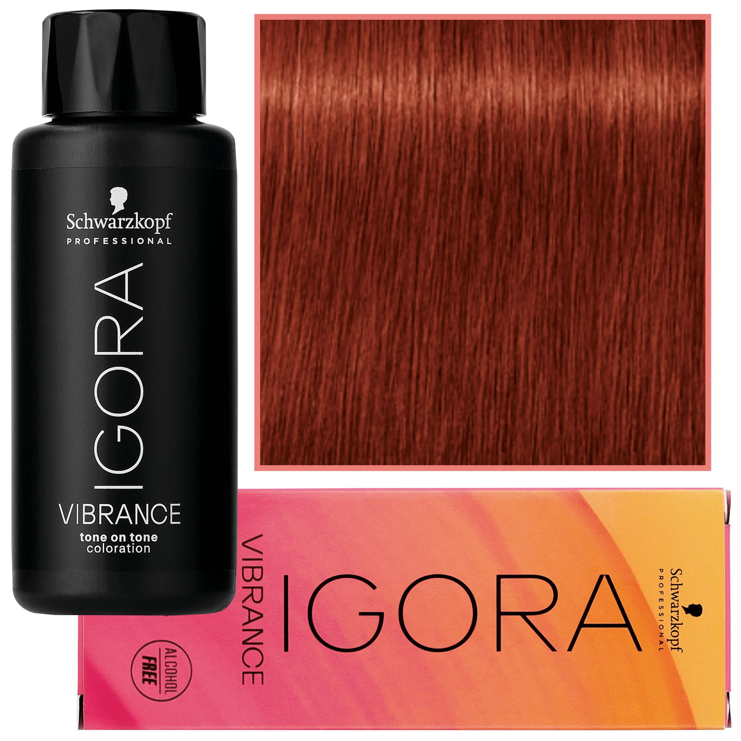 Igora Vibrance – półtrwała farba do włosów bez amoniaku, 7-88 | Średni Blond Czerwony Ekstra