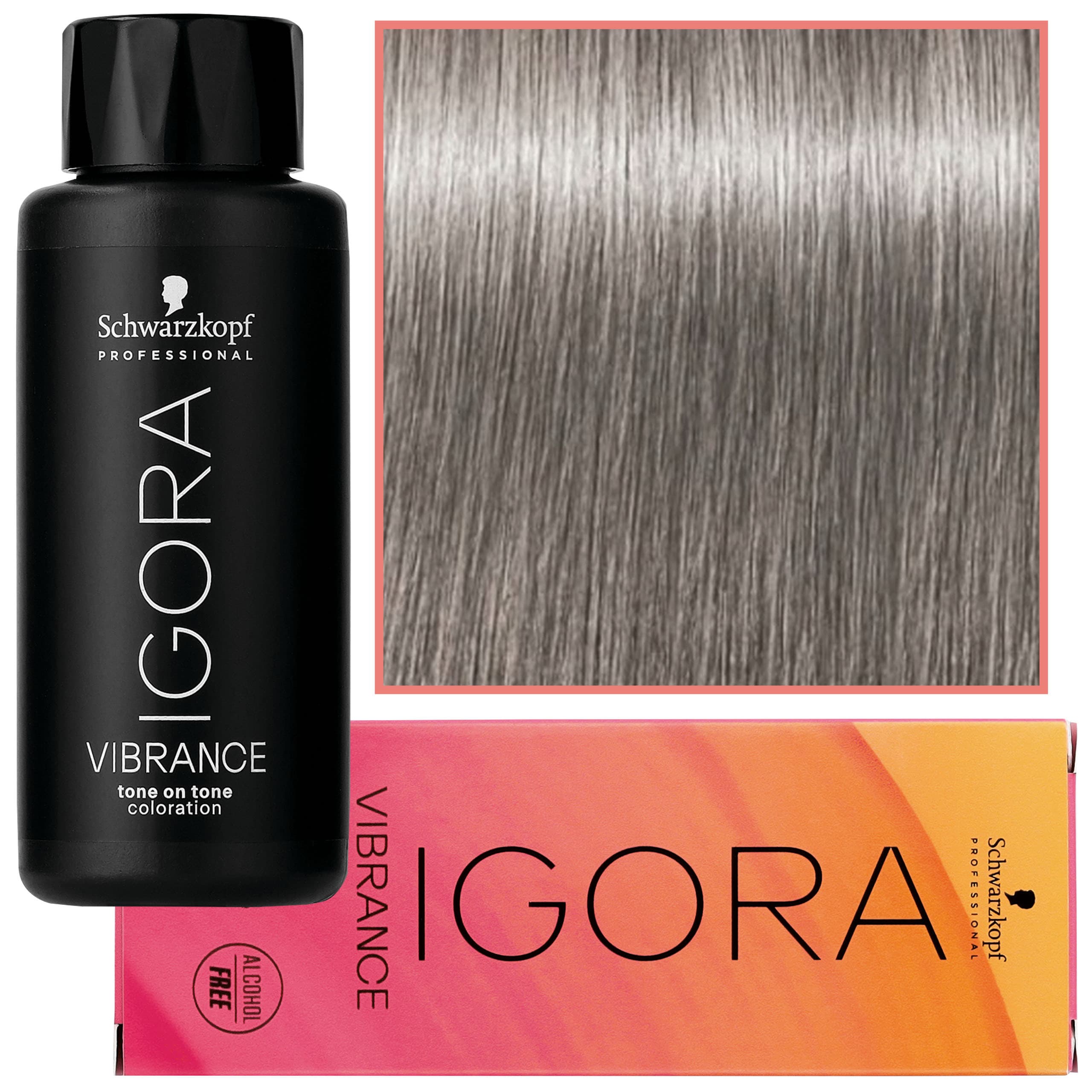 Igora Vibrance – półtrwała farba do włosów bez amoniaku, 8-11 | Jasny Blond Cendre Extra