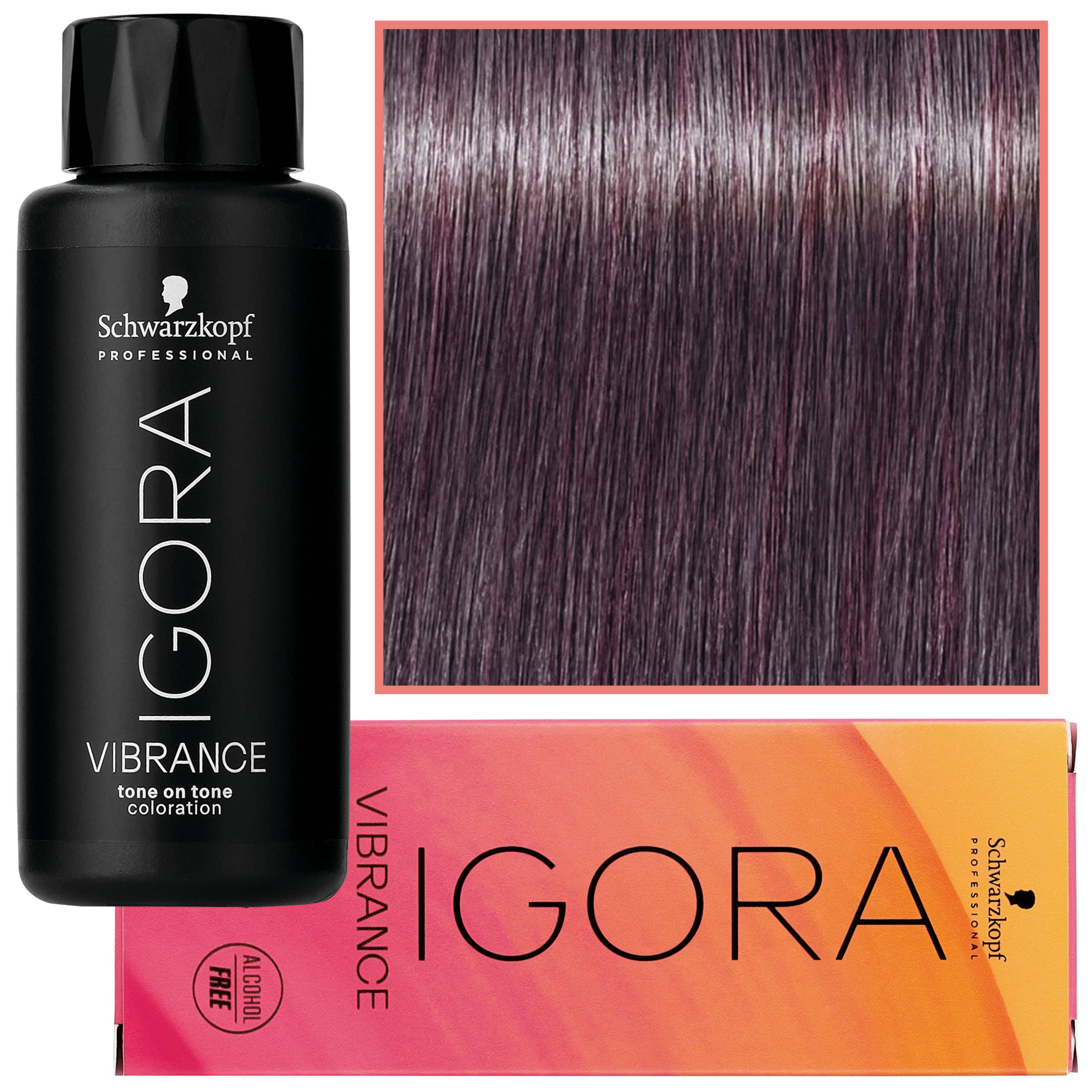 Igora Vibrance – półtrwała farba do włosów bez amoniaku, 8-19 | Jasny Blond Cendre Fioletowy