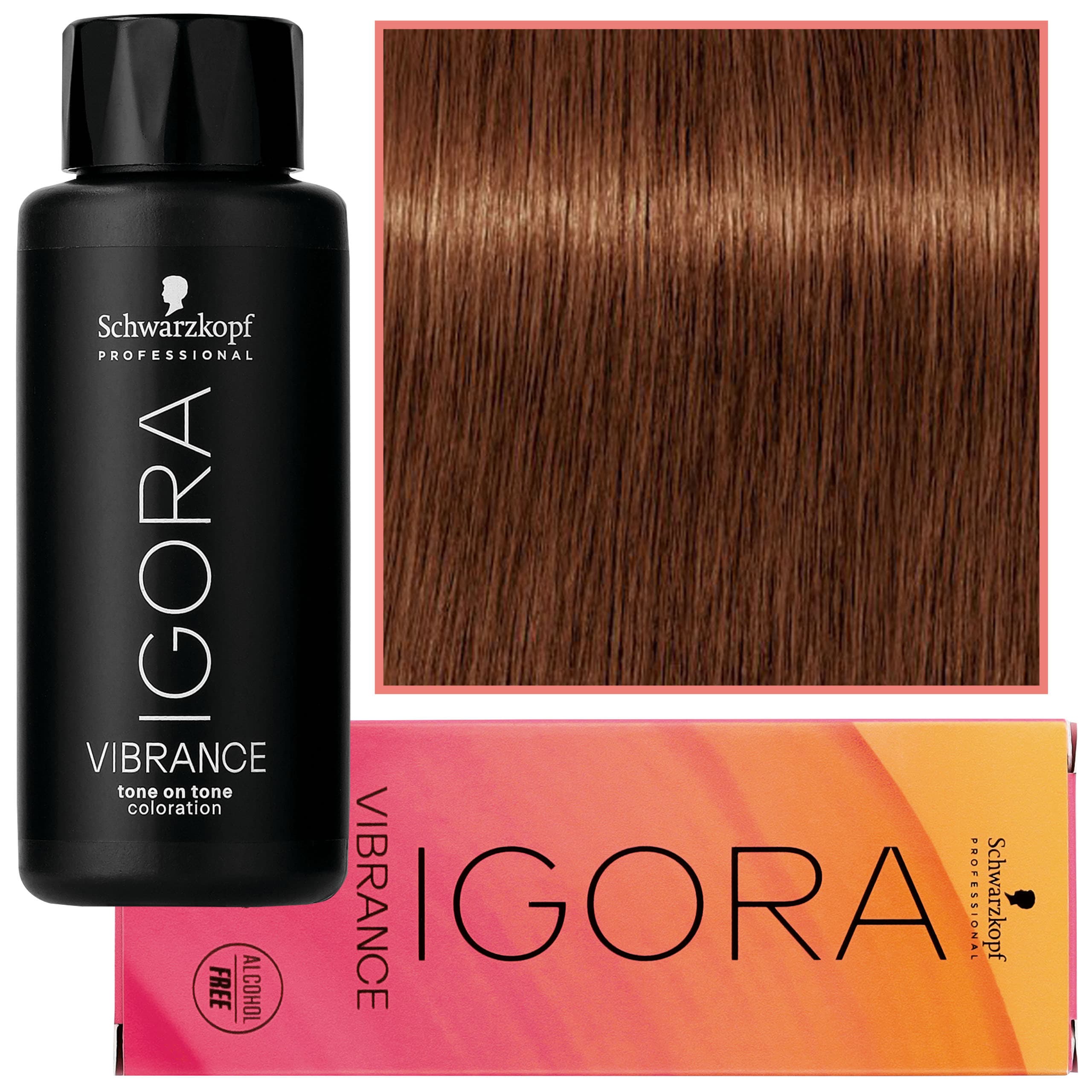 Igora Vibrance – półtrwała farba do włosów bez amoniaku, 5-67 | Jasny Brąz Czekoladowo-Miedziany