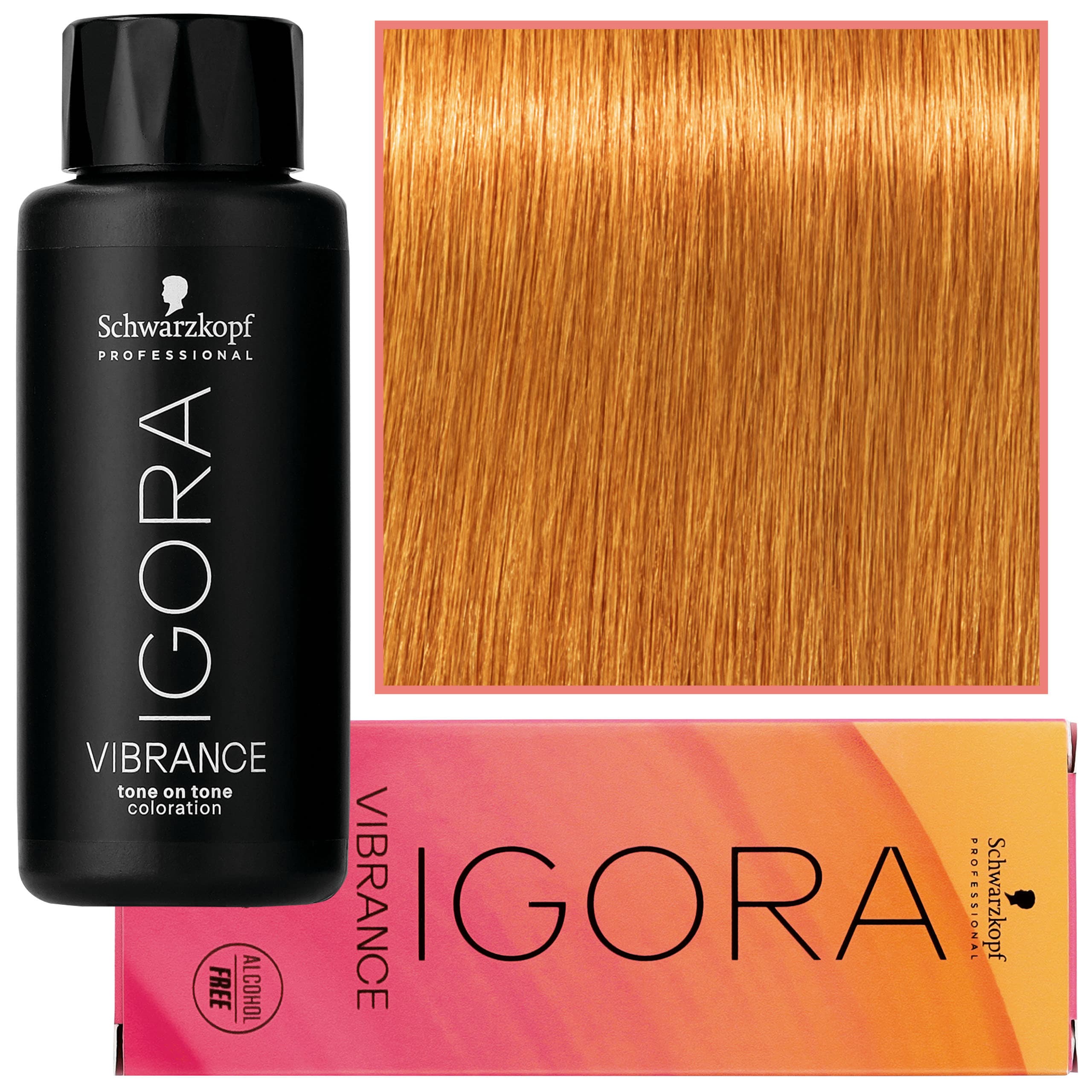 Igora Vibrance – półtrwała farba do włosów bez amoniaku, 9-7 | Ekstra Jasny Blond Miedziany