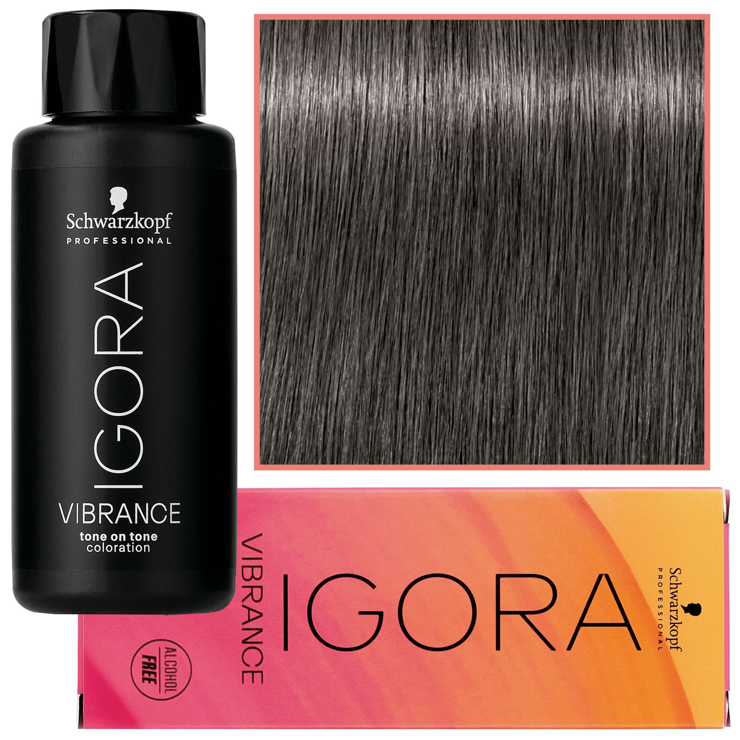 Igora Vibrance – półtrwała farba do włosów bez amoniaku, 6-12 | Ciemny Blond Cendre Popielaty