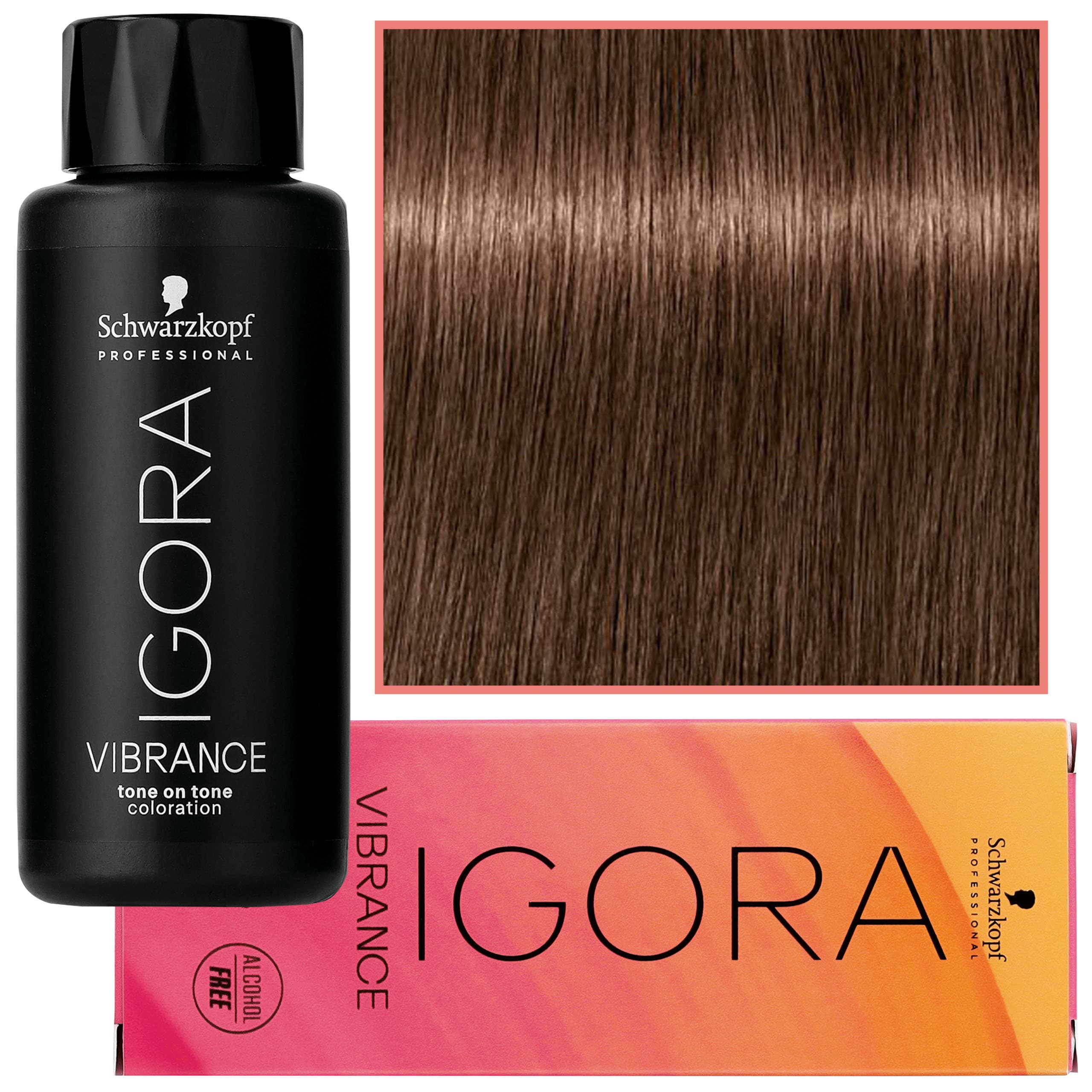 Igora Vibrance – półtrwała farba do włosów bez amoniaku, 6-46 | Ciemny Blond Beżowo-Czekoladowy