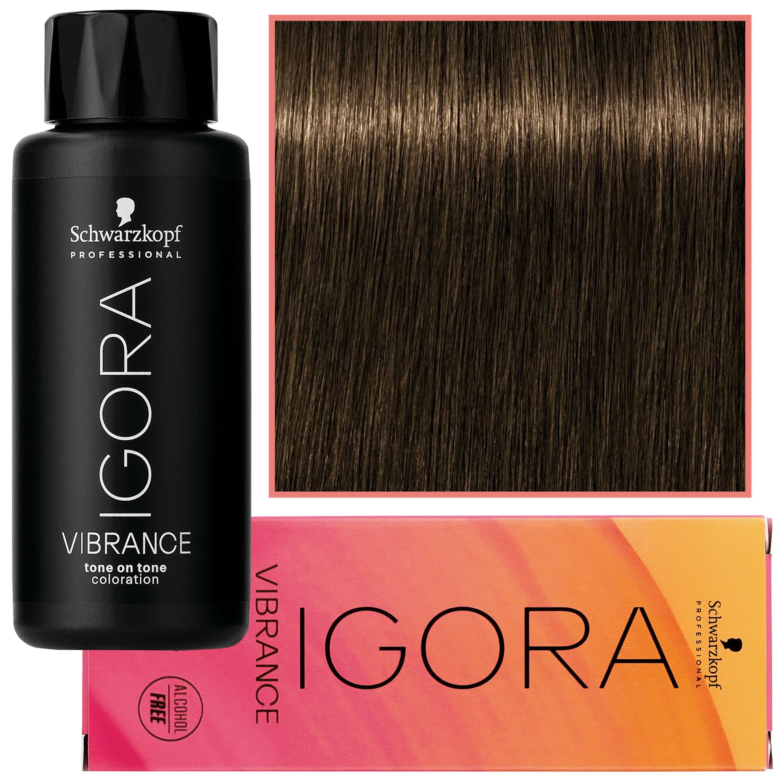 Igora Vibrance – półtrwała farba do włosów bez amoniaku, 6-63 | Ciemny Blond Czekoladowy Matowy