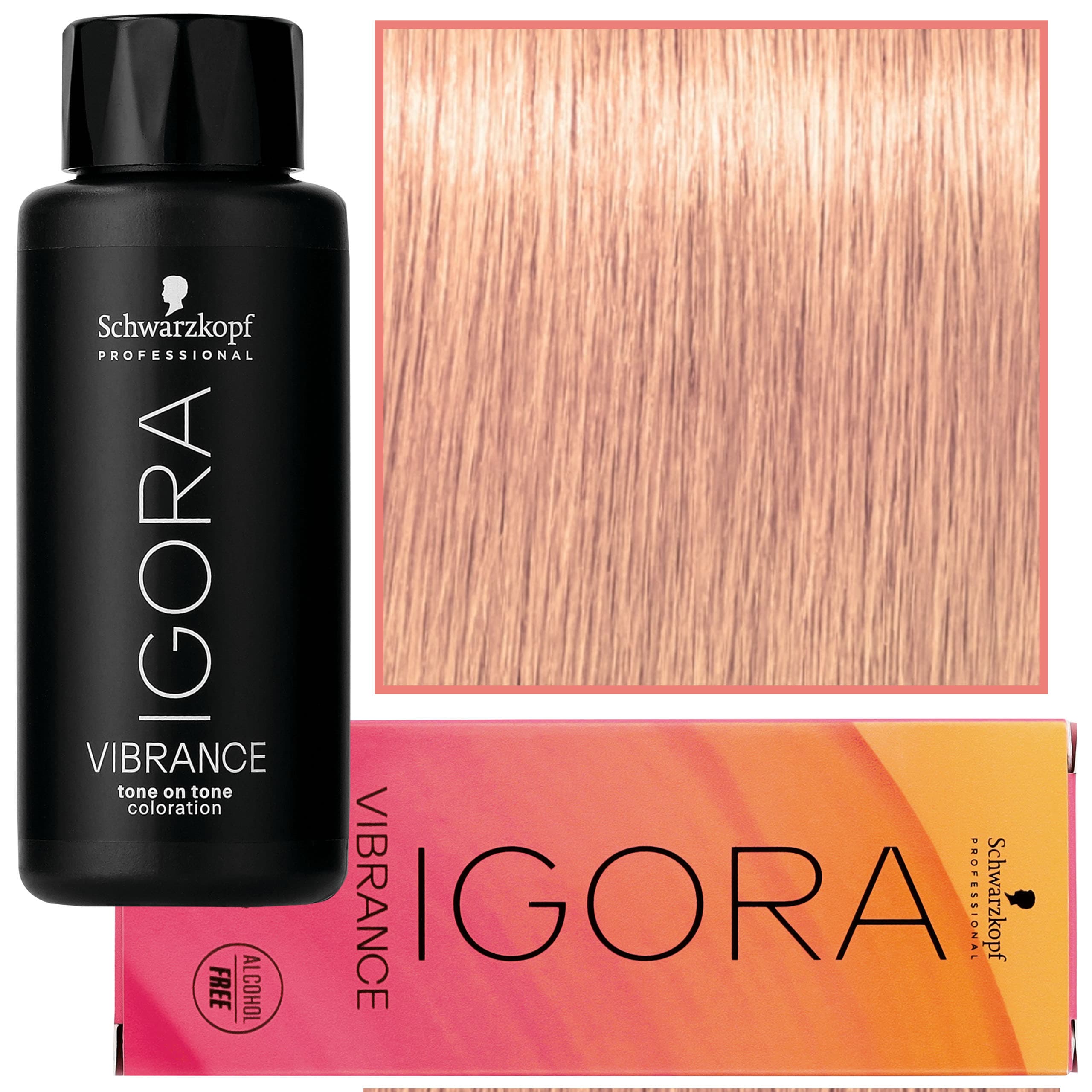 Igora Vibrance – półtrwała farba do włosów bez amoniaku, 9,5-49 | Beżowo Fioletowy