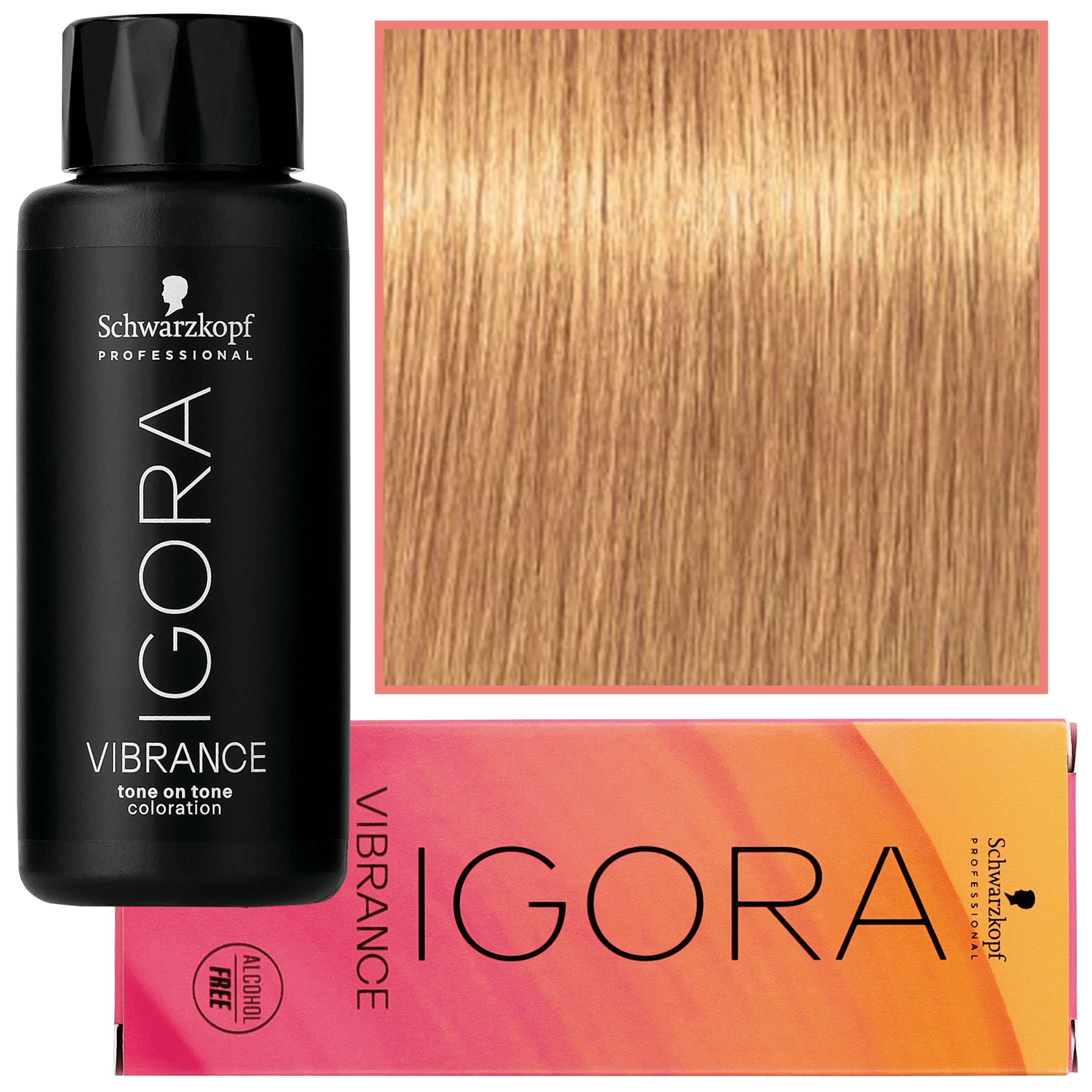 Igora Vibrance – półtrwała farba do włosów bez amoniaku, 9,5-5 | Złoty
