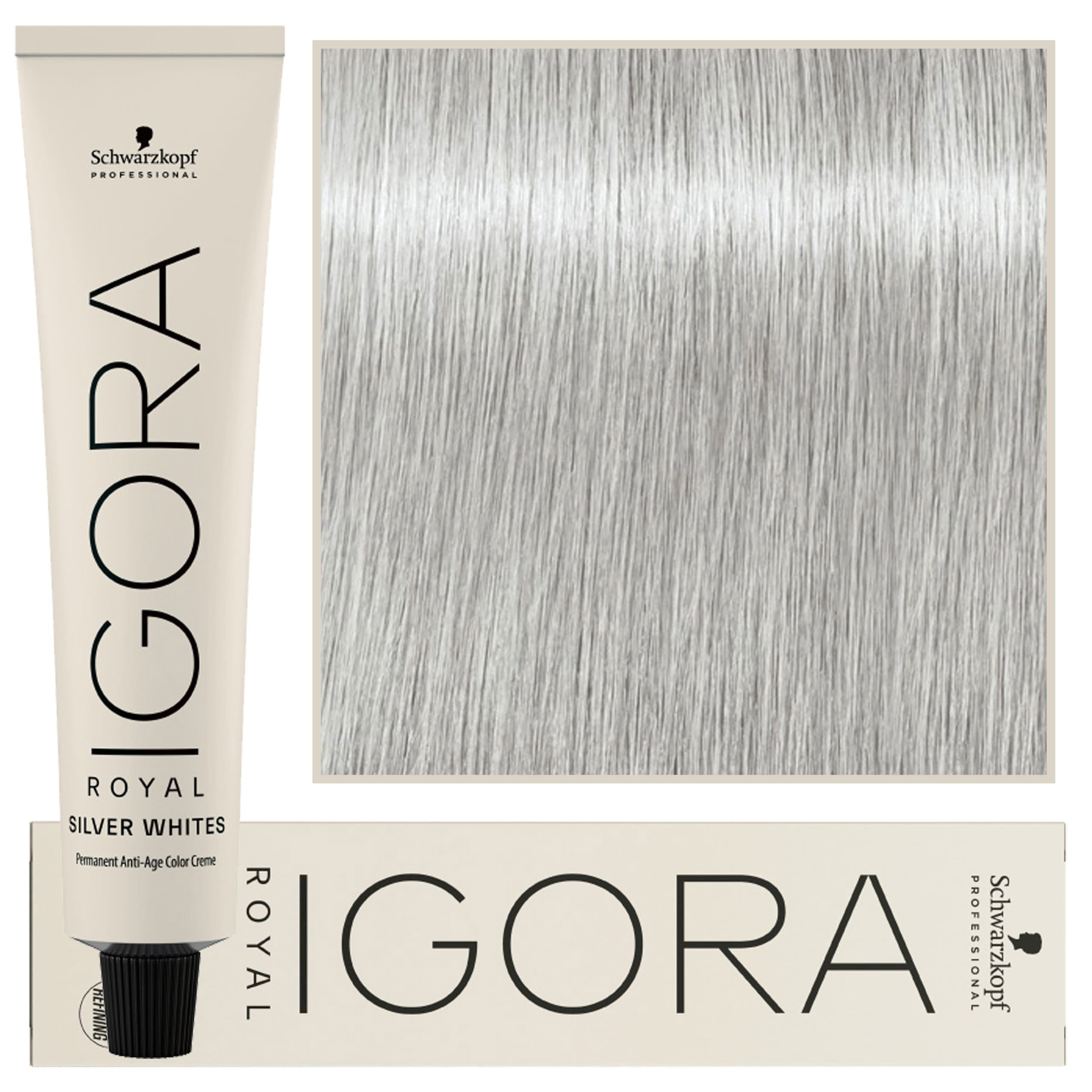 IGORA Royal Absolutes SilverWhite tonująca demi-permanentna farba do włosów srebrnych i białych odcień Dove Grey