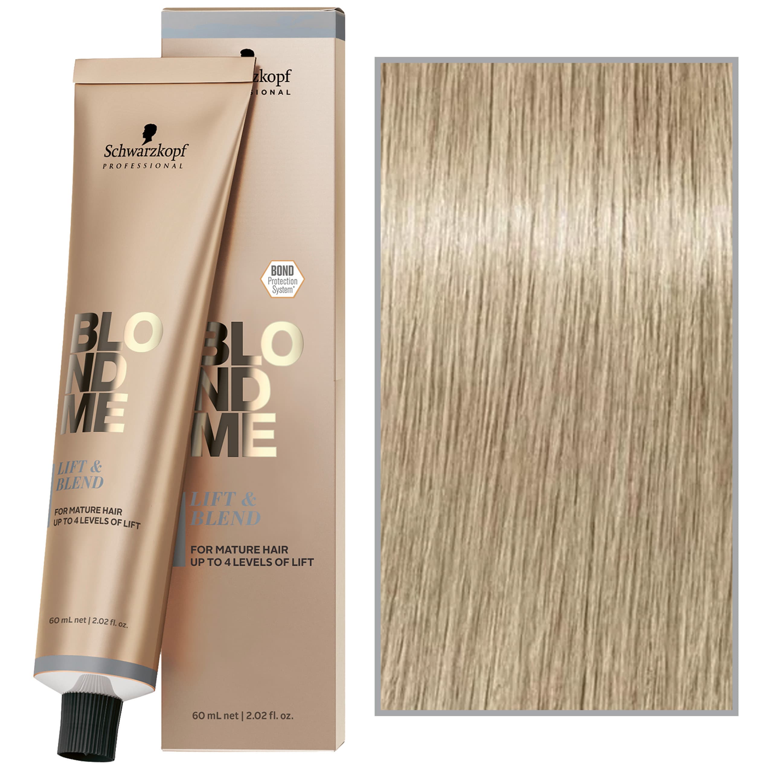BlondMe Lift&Blend – rozjaśniający krem do włosów blond, Ash | Popielaty