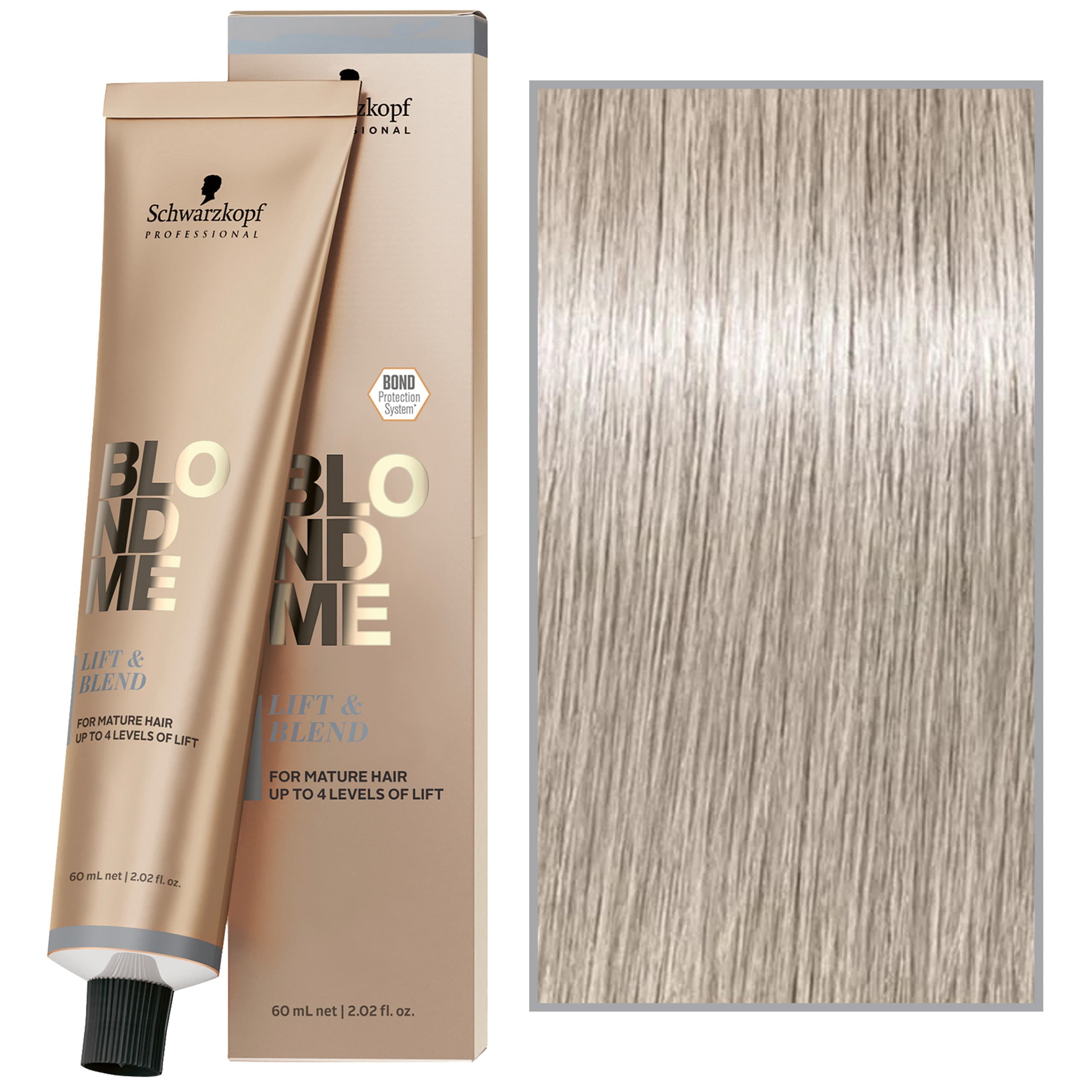 BlondMe Lift&Blend – rozjaśniający krem do włosów blond, Ash | Popielaty