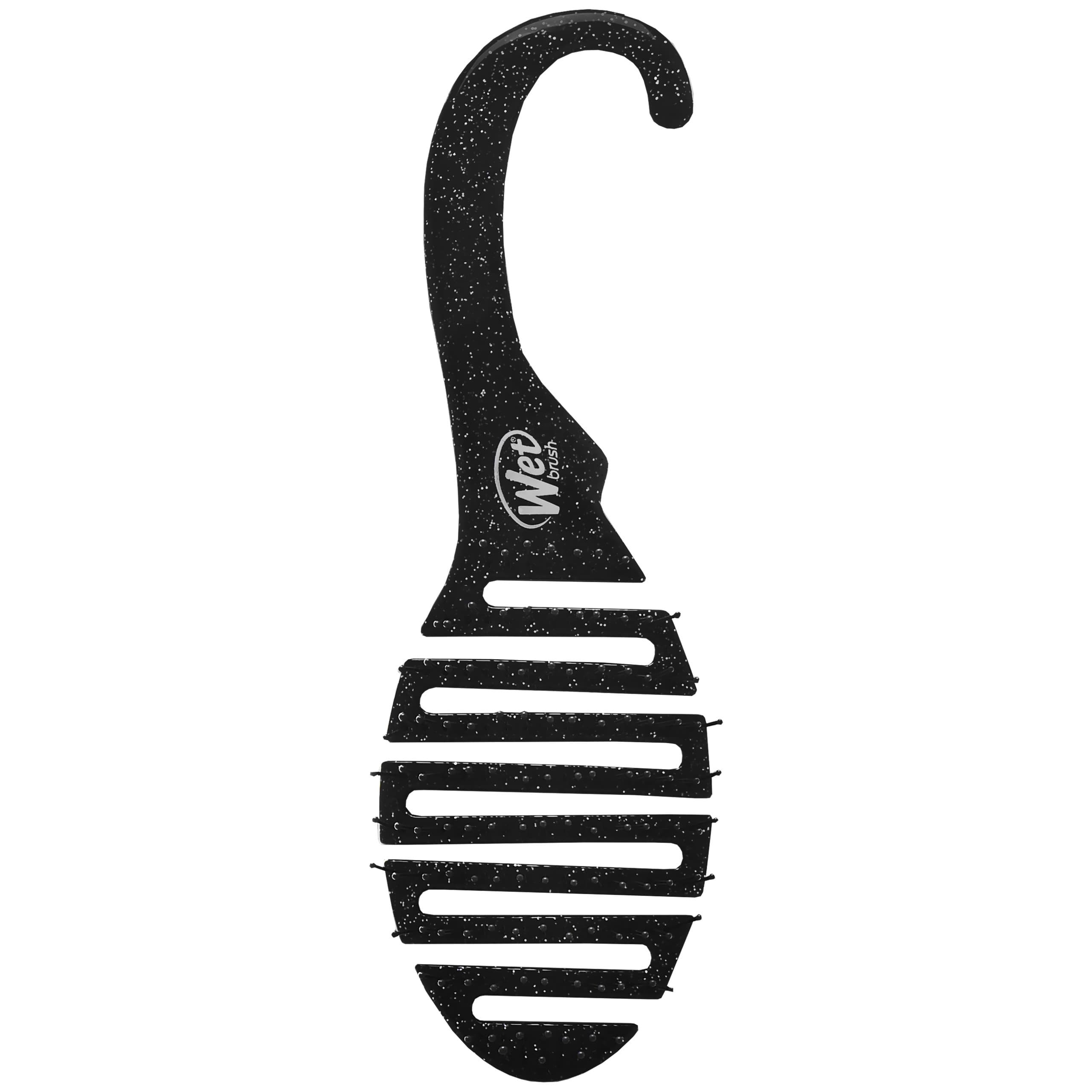 Shower Detangler - szczotka do włosów pod prysznic, różne kolory Glitter Black | Czarny