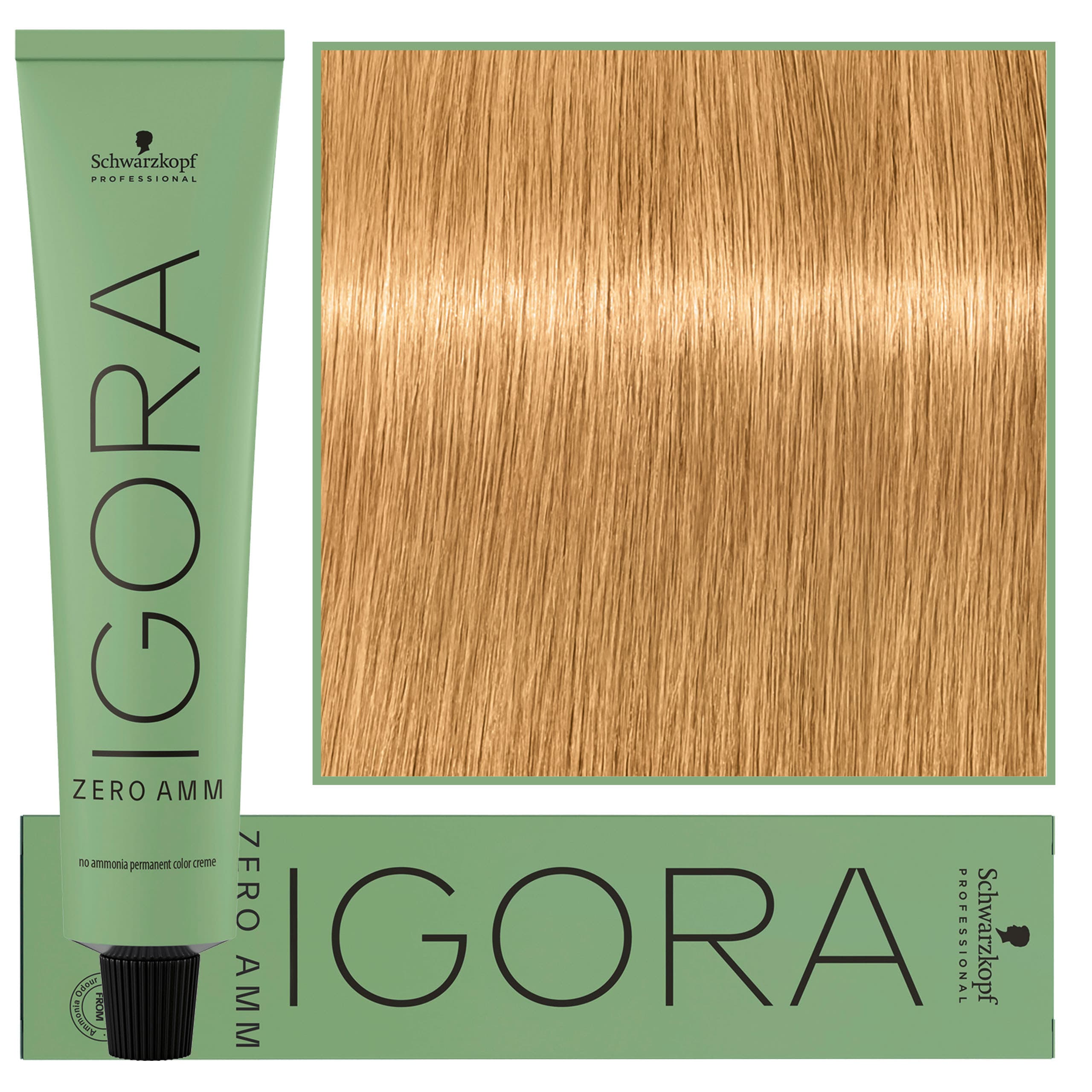 Igora Zero Amm - profesjonalna farba do włosów bez amoniaku, 9-50 | Ekstra Jasny Blond Złoty Naturalny