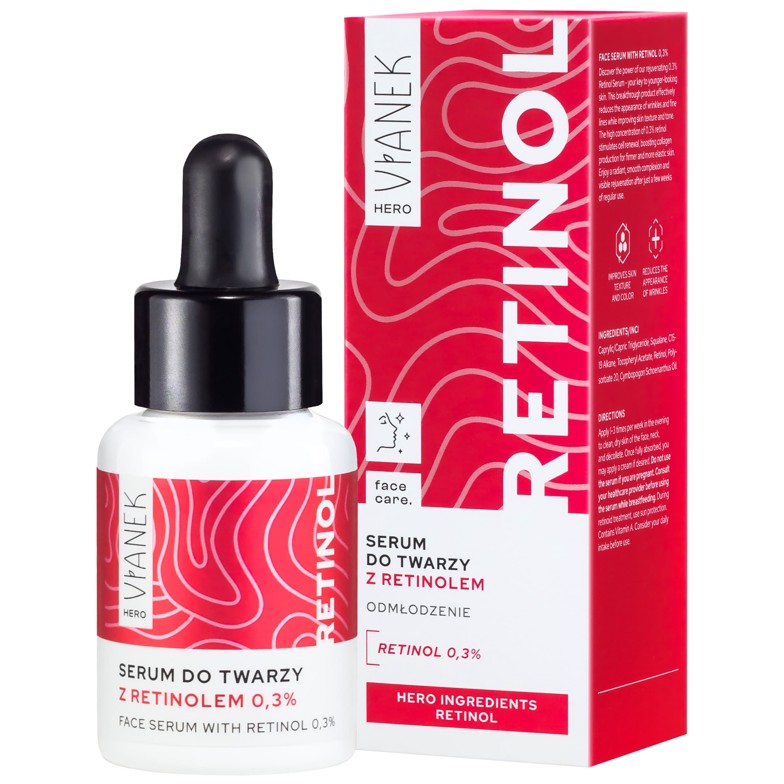Hero Serum do twarzy z retinolem 0,3%