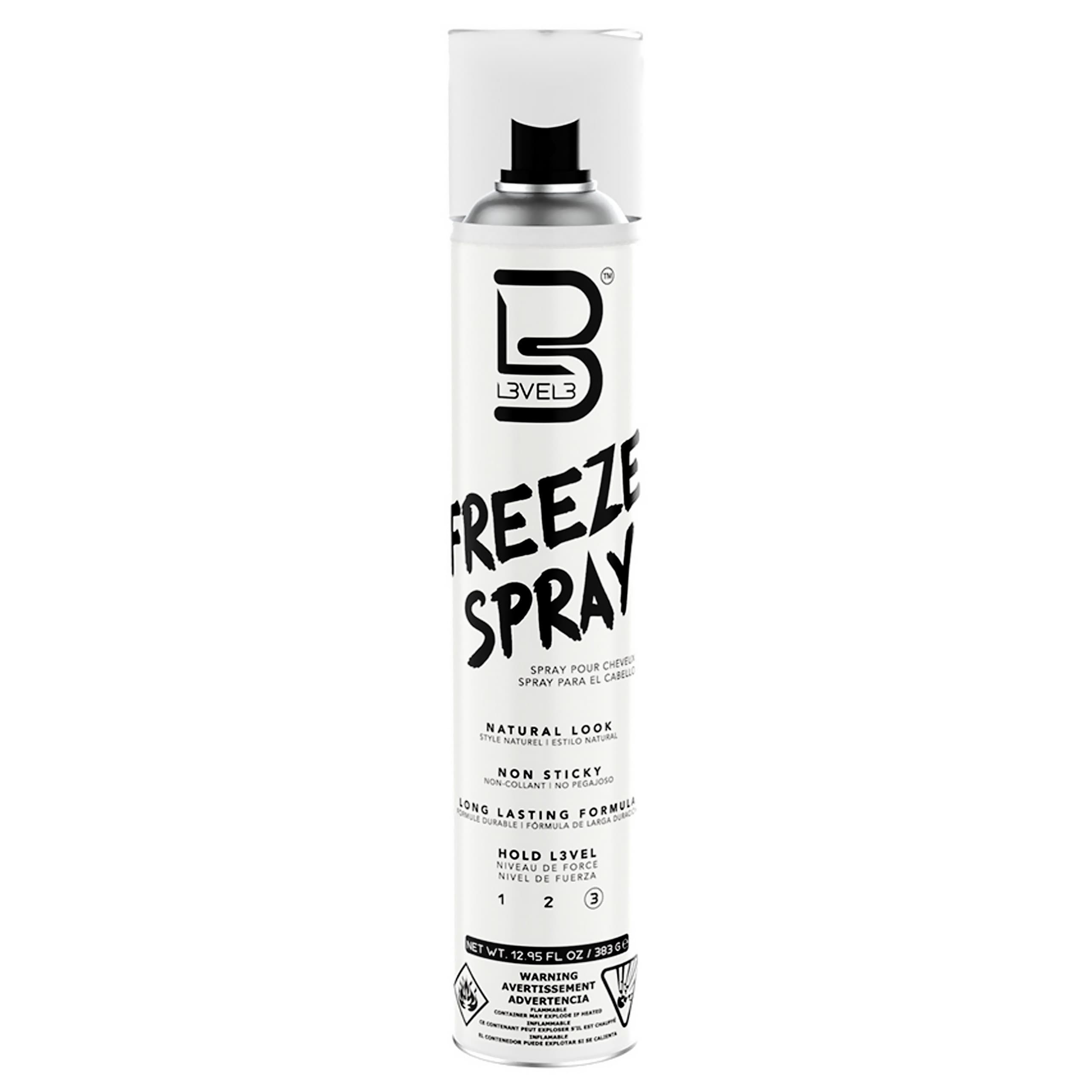 L3VEL3 Freeze Spray - mocno utrwalający lakier do włosów
