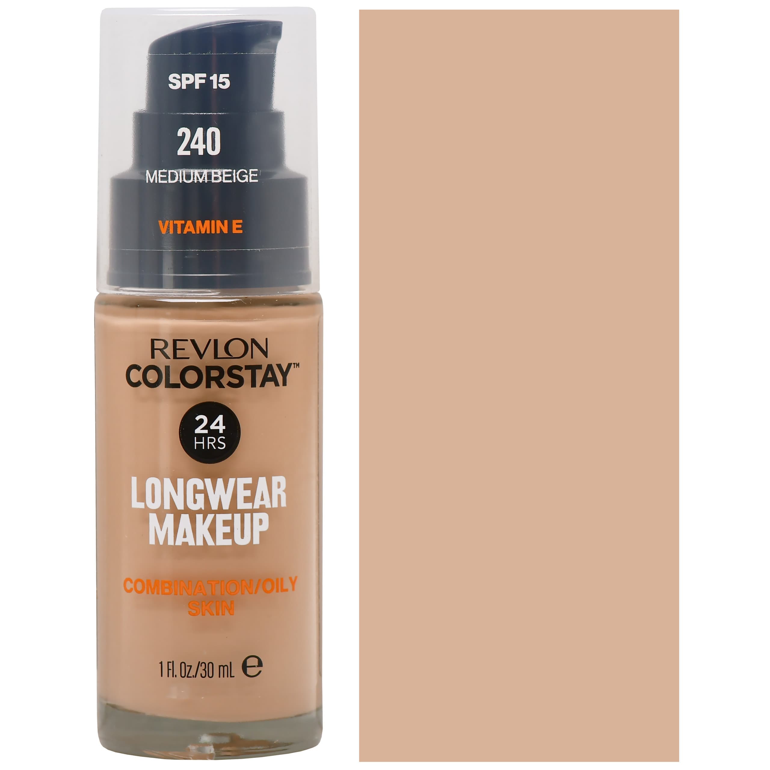 Colorstay - podkład do cery tłustej i mieszanej z pompką, COMBI/OILY 240