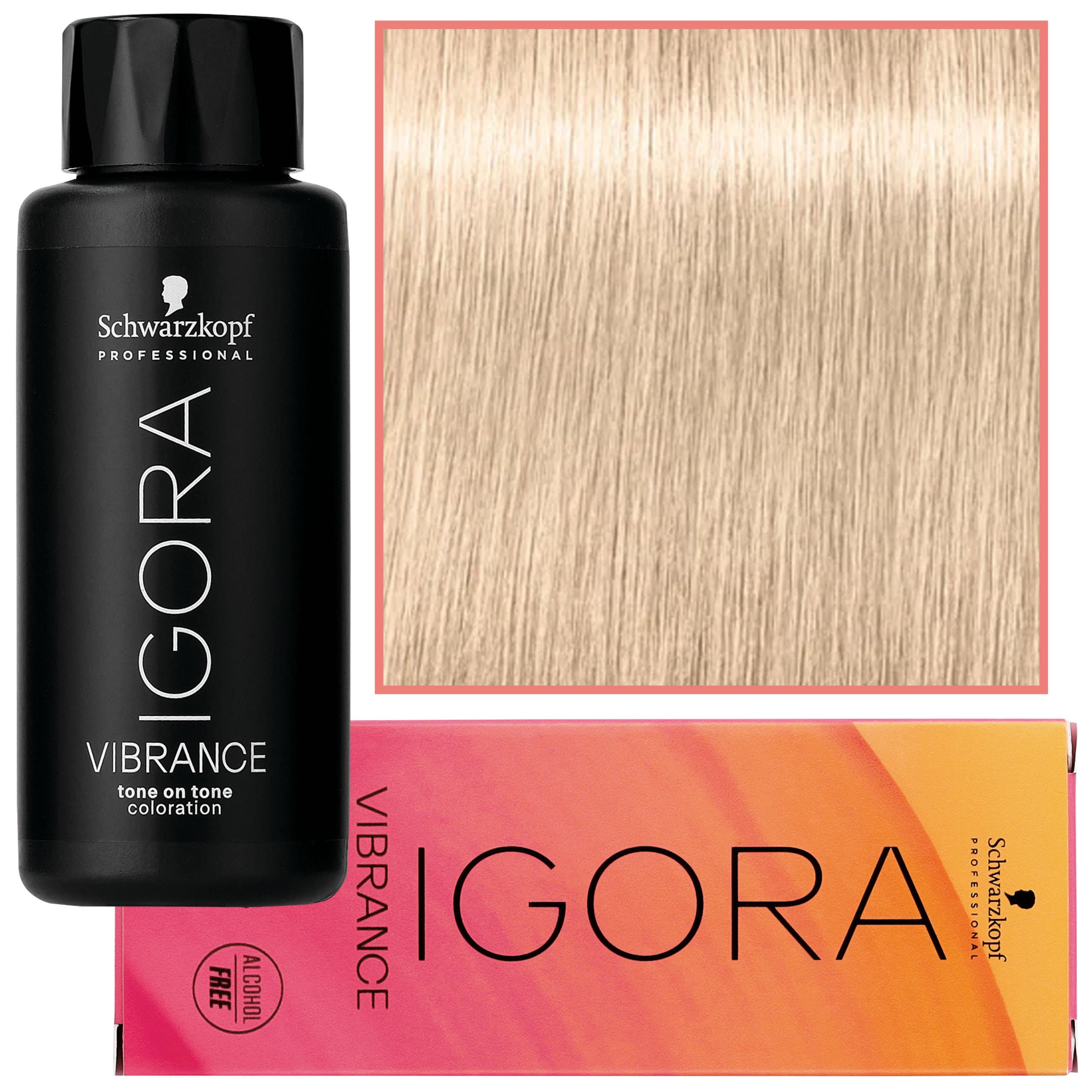 Igora Vibrance – półtrwała farba do włosów bez amoniaku, 10-51 | Złoty Cendre Delikatny