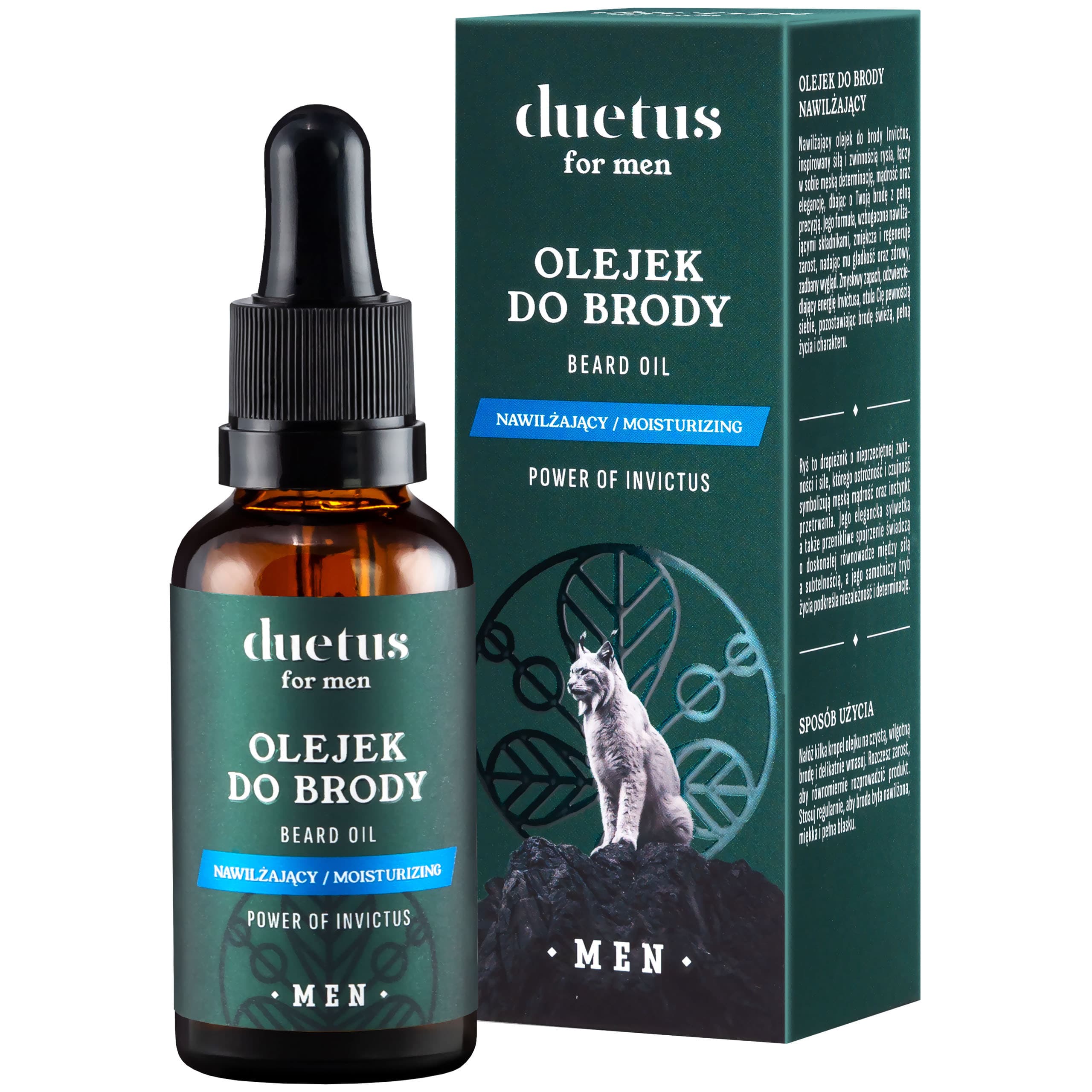 for Men Beard Oil Power Of Invictus - nawilżający olejek do pielęgnacji brody
