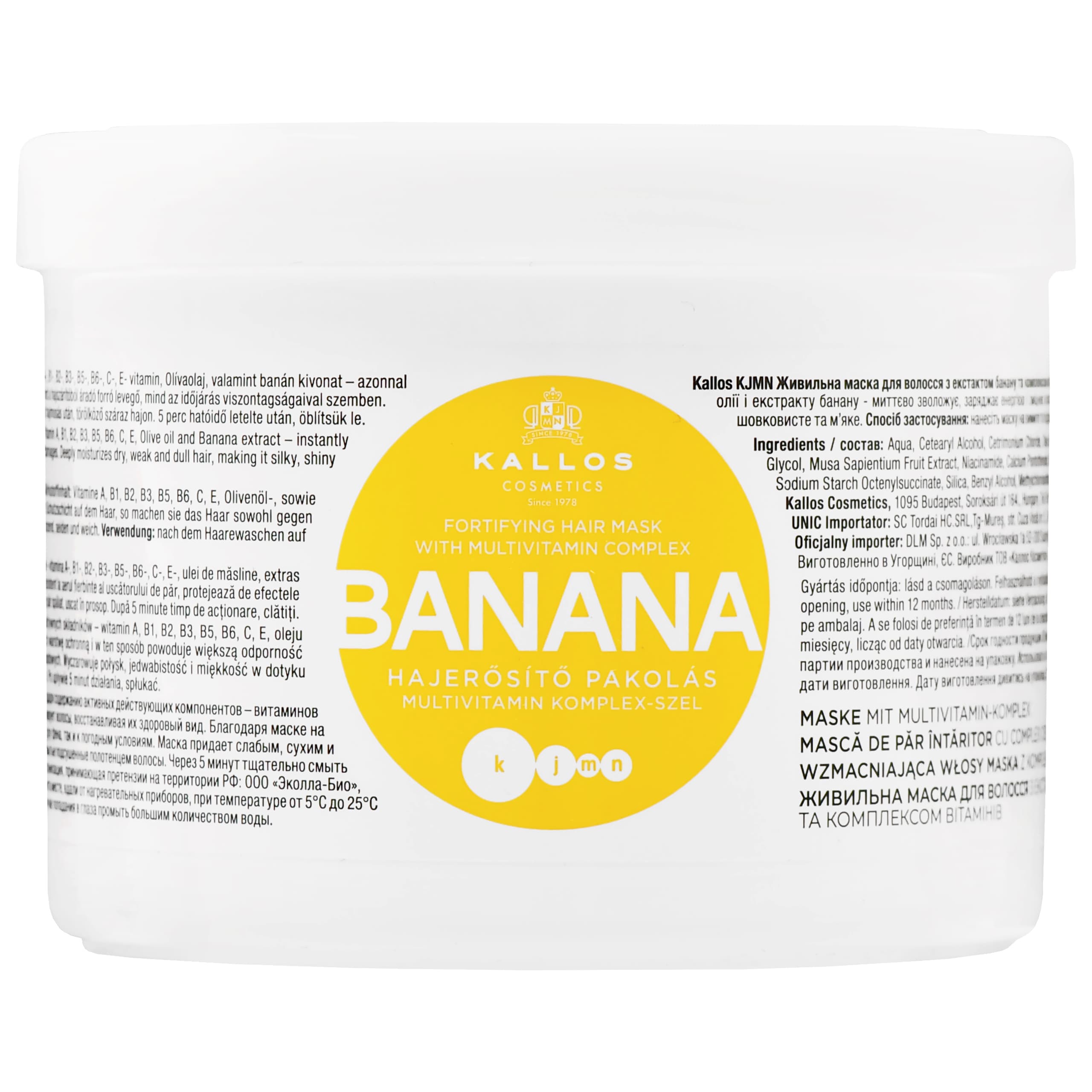 Banana Fortifying Mask - wzmacniająca maska do włosów zniszczonych i łamliwych