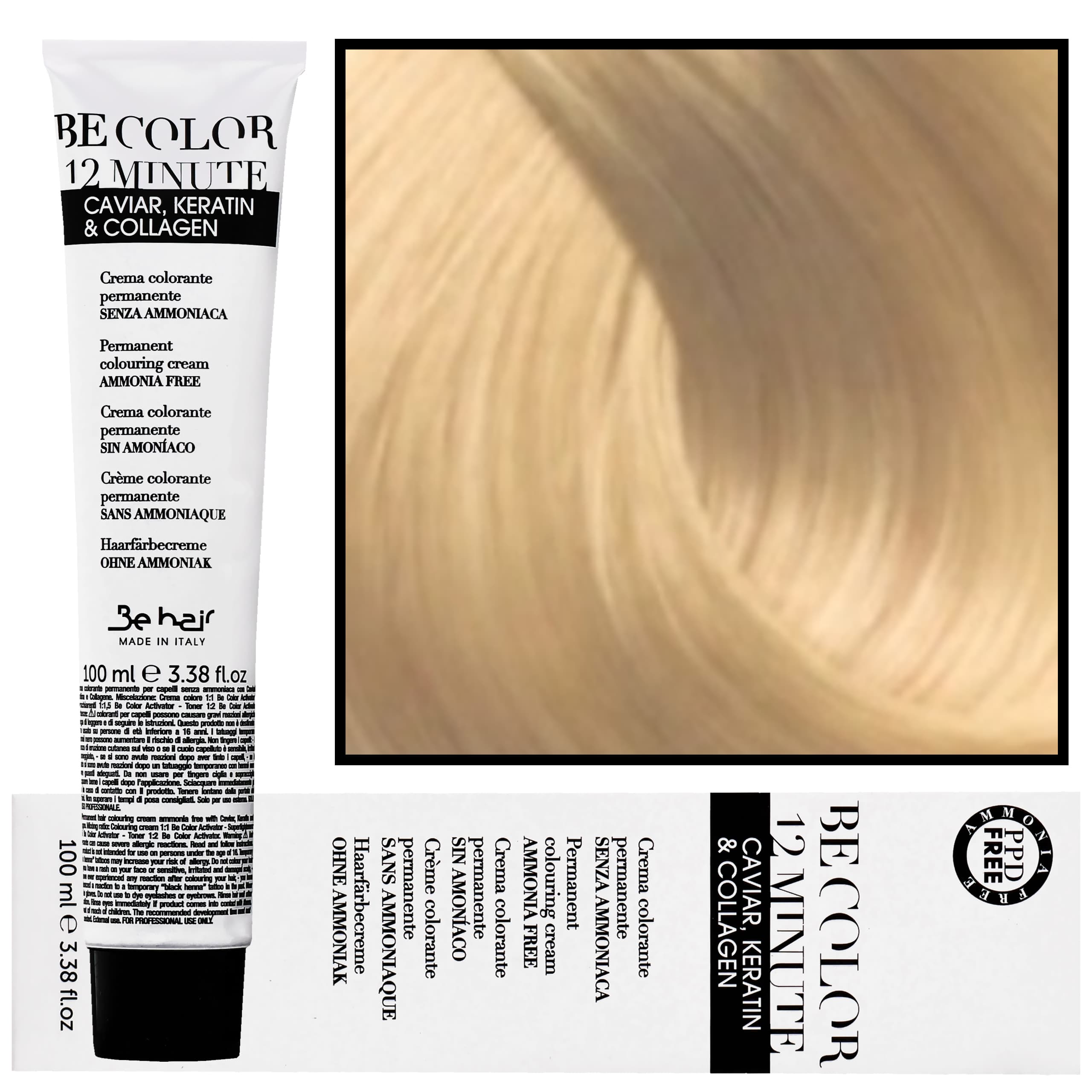 Be Color 12 minute - farba do włosów bez amoniaku, 11,0 | Super Blond Platynowy