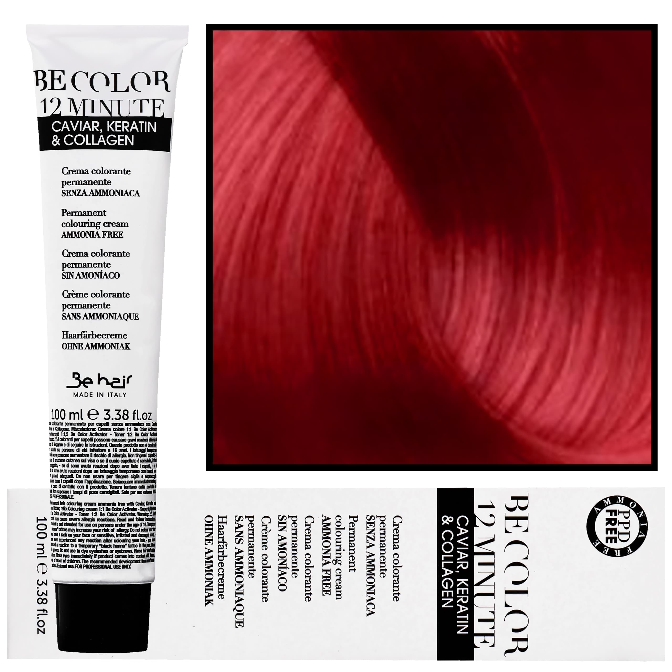 Be Color 12 minute - farba do włosów bez amoniaku, Red | Red