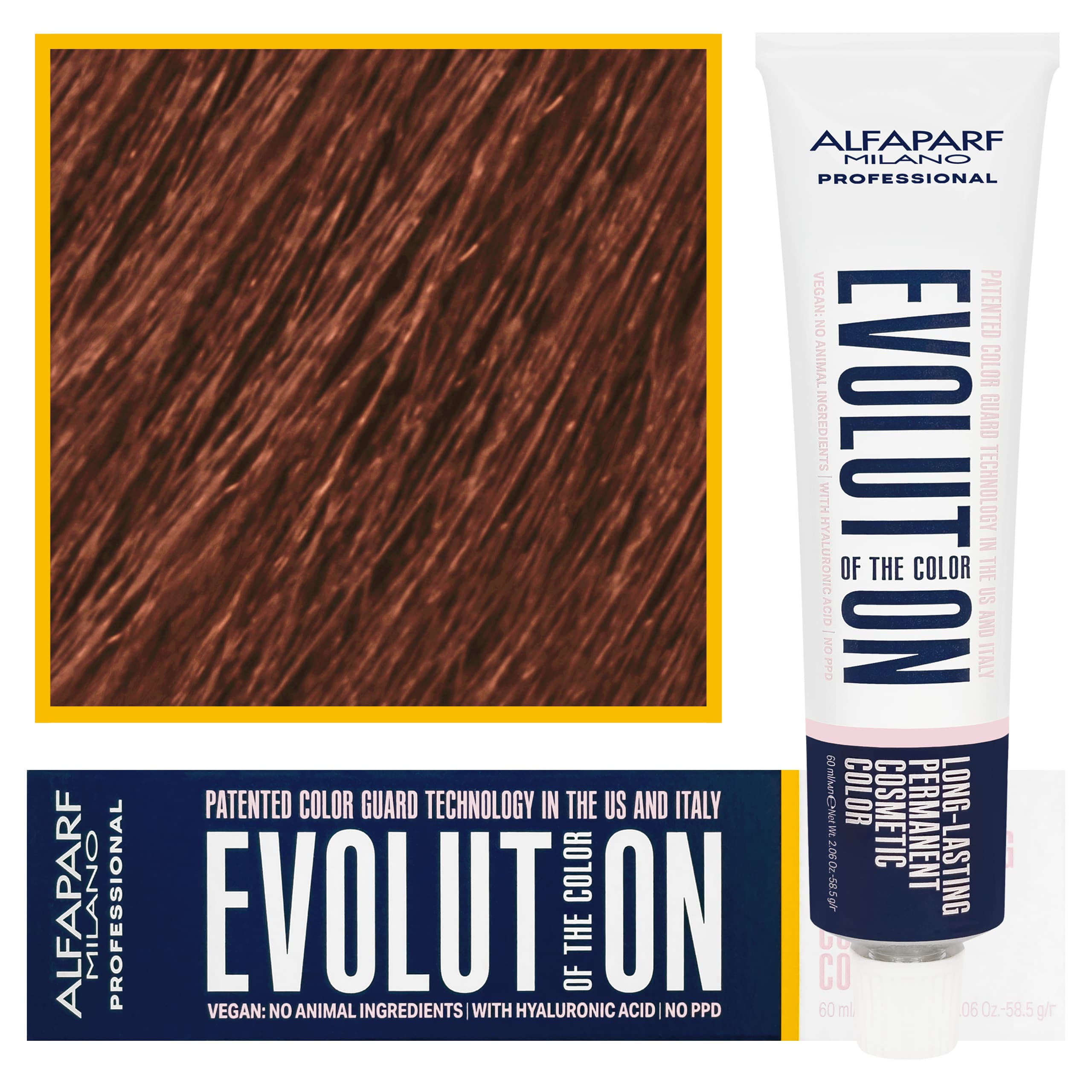 Evolution - wegańska farba do koloryzacji włosów, 7,3 | Średni Blond Złoty