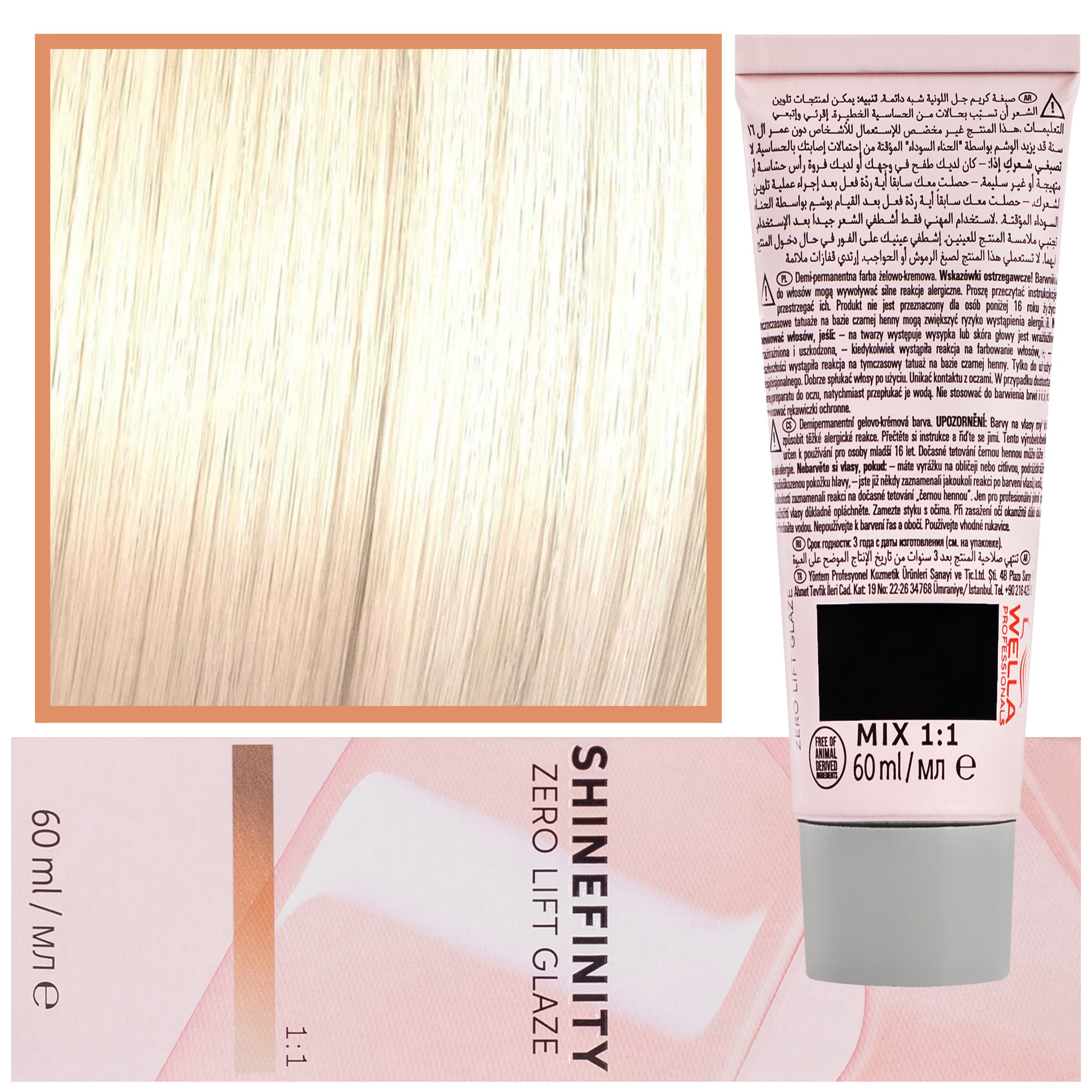 Shinefinity Zero Lift Glaze - profesjonalna farba do włosów, 09/3 | Złoty Miodowy