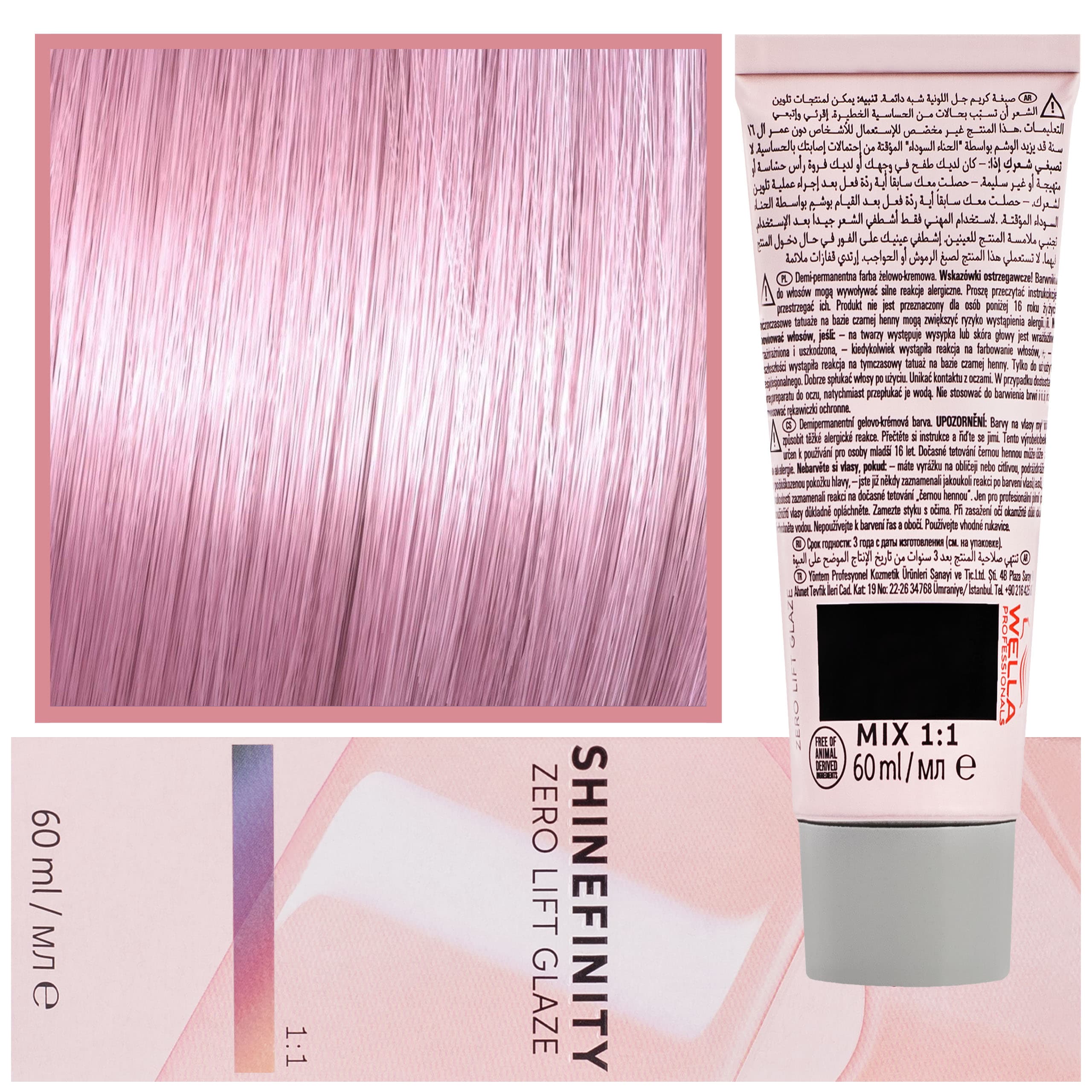Shinefinity Zero Lift Glaze - profesjonalna farba do włosów, 00/56 | Różowy Wzmacniacz