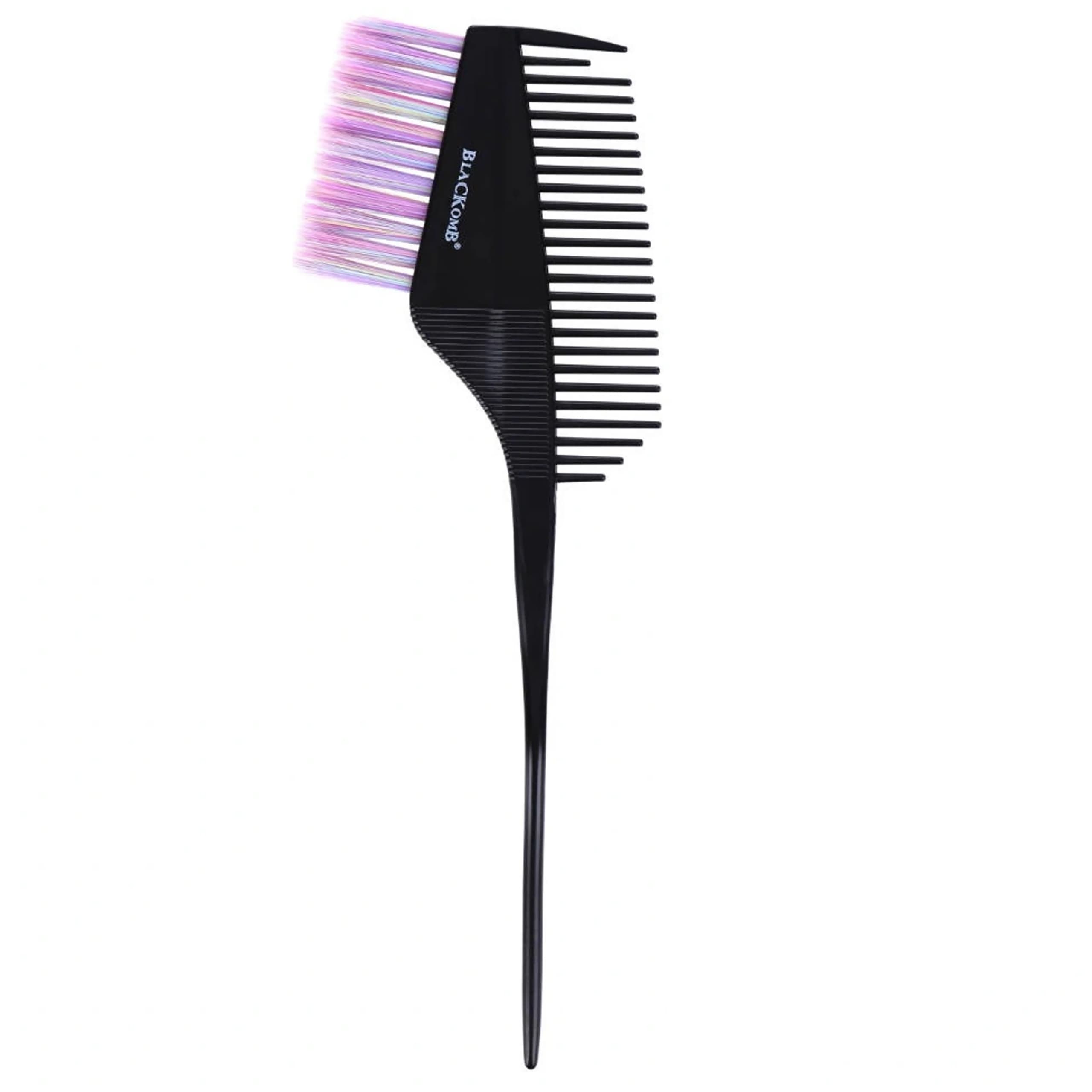 Blackomb Brush BP202 - pędzelek do farbowania włosów z grzebykiem 6cm, tęczowy