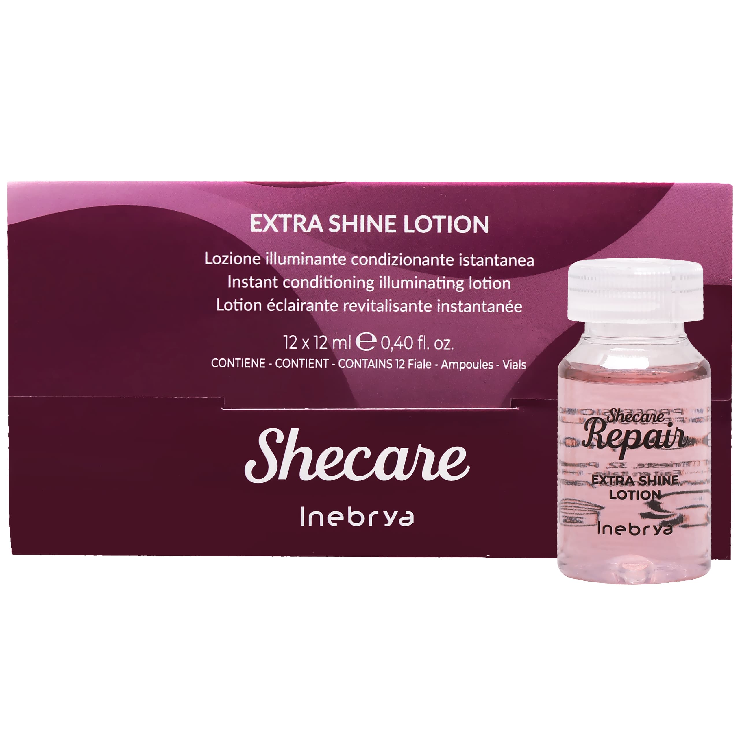 Shecare Extra Shine Lotion - intensywna kuracja do włosów zniszczonych, 12