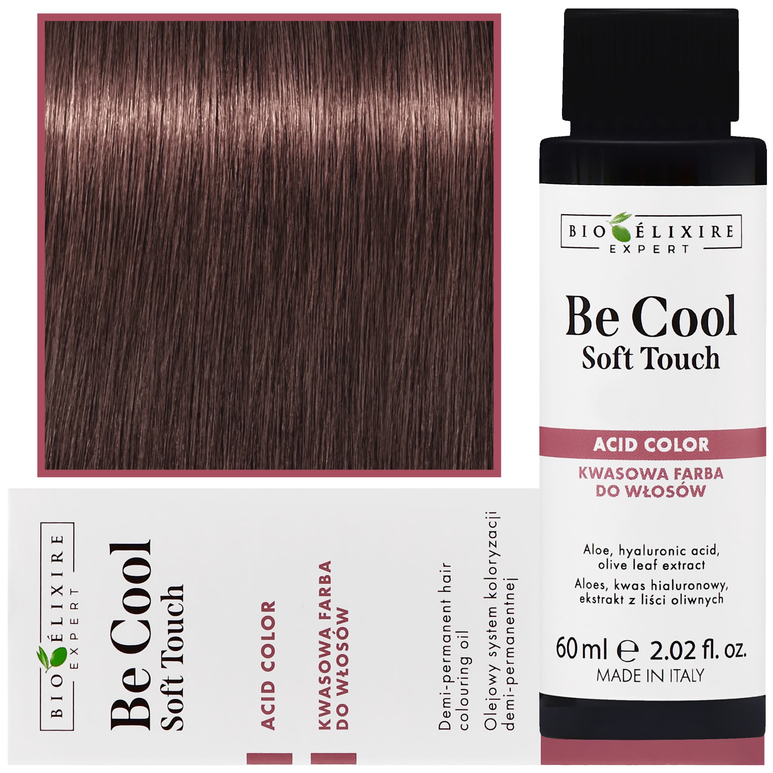 Be Cool Soft Touch - wegańska farba do włosów o kwasowej formule, 6.7 | Ciemny Intensywny Blond