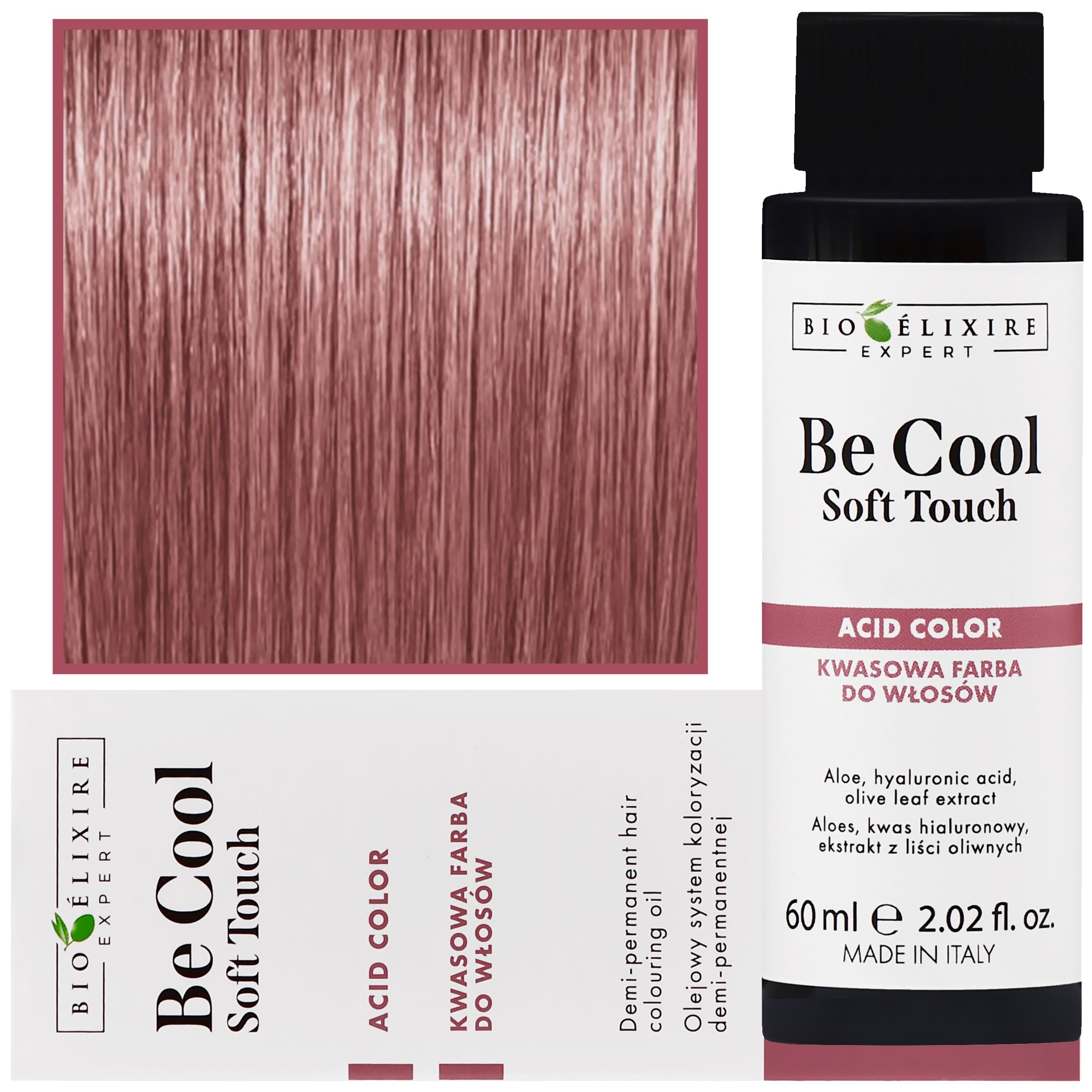 Be Cool Soft Touch - wegańska farba do włosów o kwasowej formule, 9.65 | Bardzo Jasny Mahoniowy Czerwony Blond